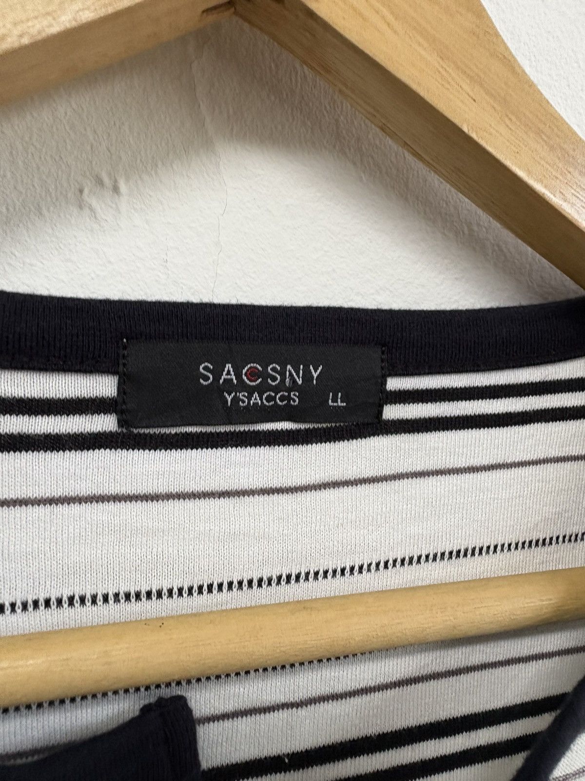 Yohji Yamamoto Yohji x sacsny Stripes tee long sleeve Size US L / EU 52-54 / 3 - 3 Thumbnail