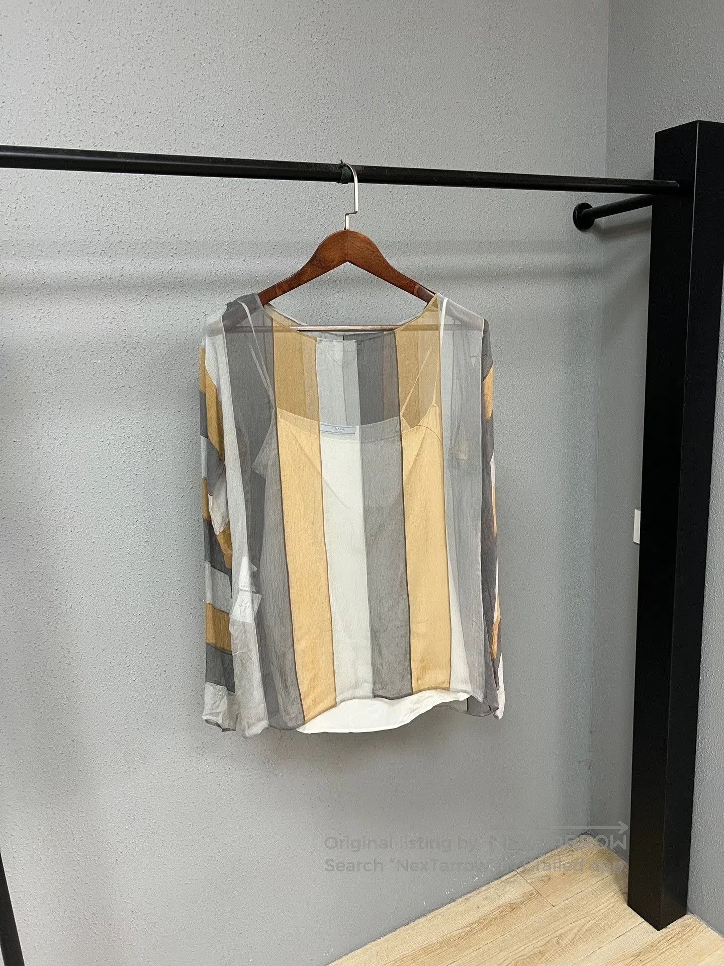 Prada Prada Silk Sheer Blouse. Size M / US 6-8 / IT 42-44 - 1 Thumbnail