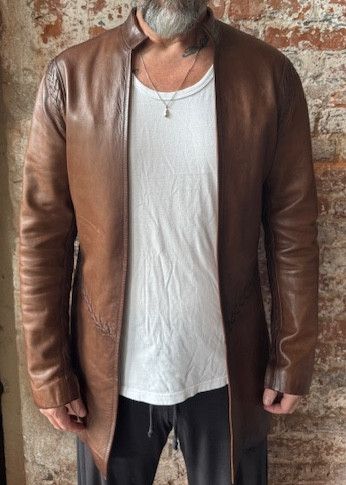Soul Revolver Soul Revolver Ranger Coat – Brown Leather Duster – L Size US L / EU 52-54 / 3 - 3 Thumbnail