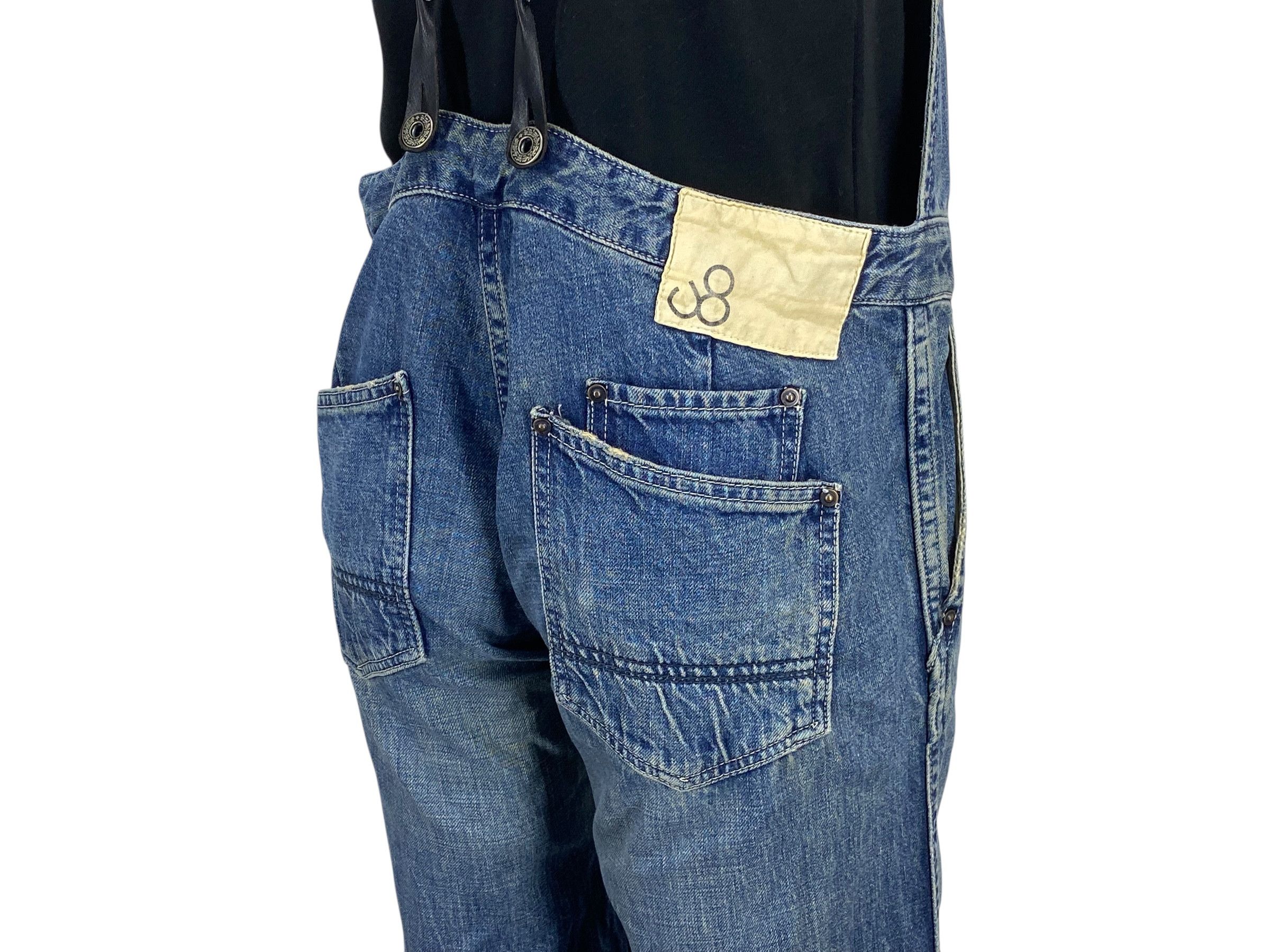 Vintage Johnbull Carpenter Bib Overalls Hickory Stripes Size US 31 - 7 Thumbnail