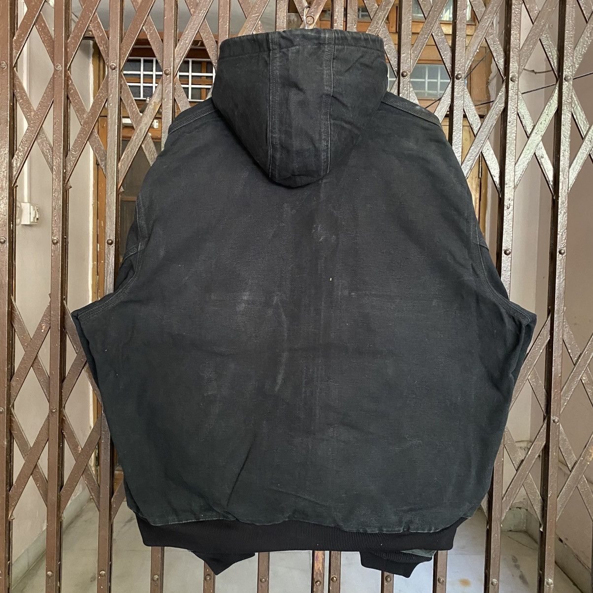 Carhartt Vintage Carhartt Faded Black Hooded Jacket Size US XL / EU 56 / 4 - 3 Thumbnail
