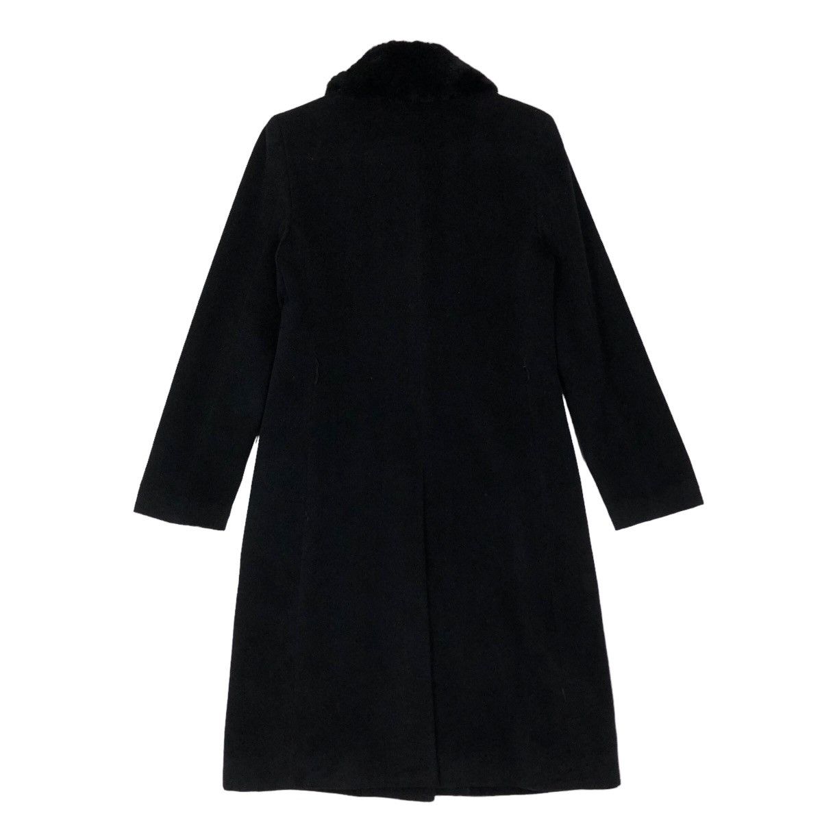 Calvin Klein 🔥Rich Black - Long Jacket Double Collar Fur Calvin Klein Size M / US 6-8 / IT 42-44 - 9 Thumbnail