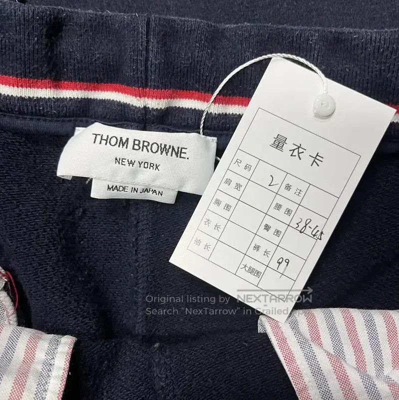 Thom Browne Thom Browne Navy Cotton Women's Casual Pants . Size 26" / US 2 / IT 38 - 4 Thumbnail