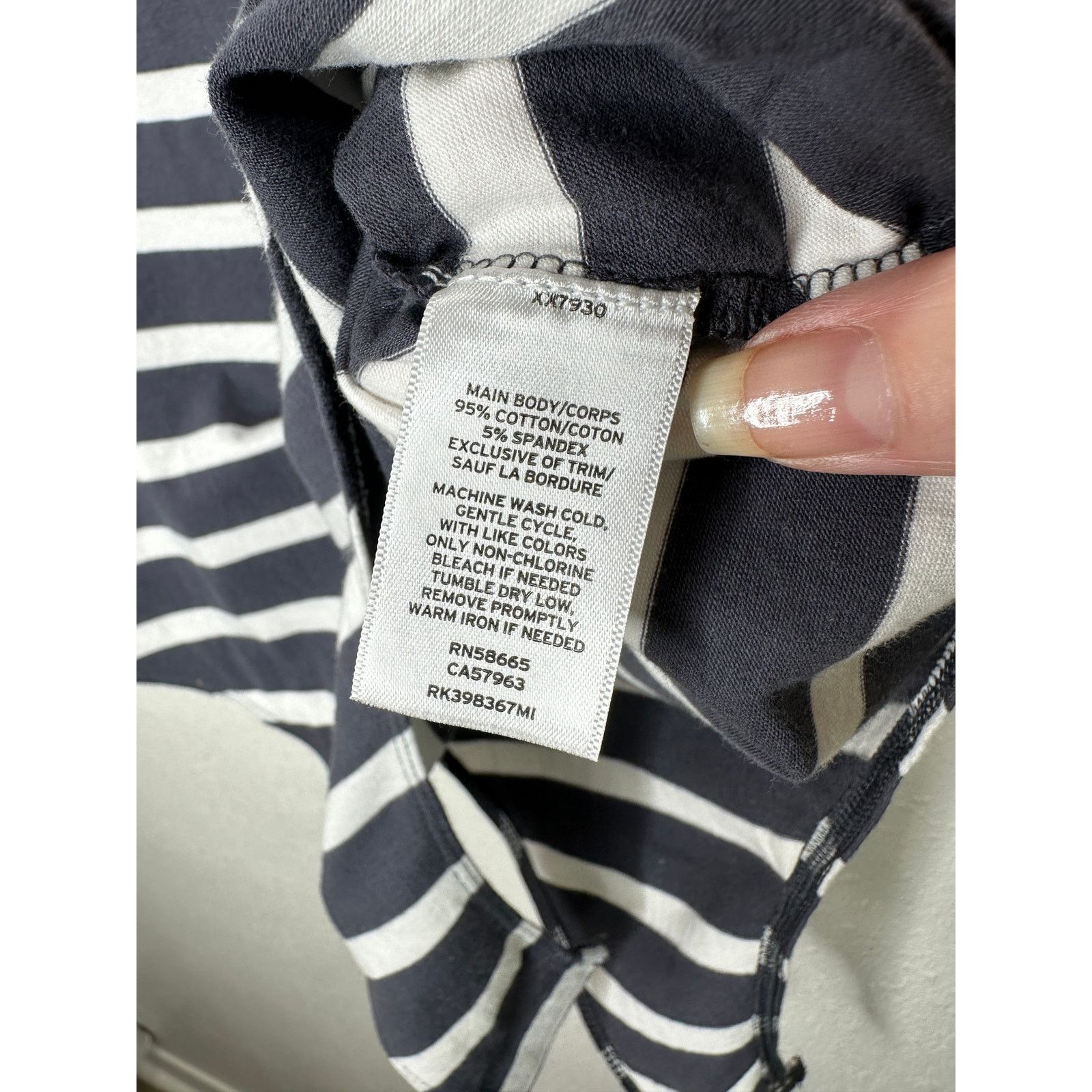 Other Abound Gray & White Stripe Sleeveless Mock Neck Bodysuit L Size L / US 10 / IT 46 - 8 Thumbnail