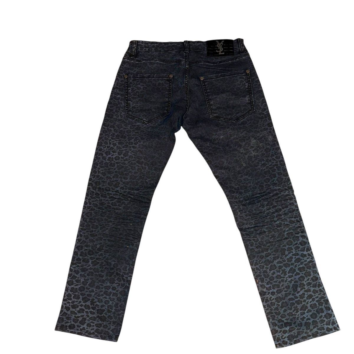 Saint Laurent Paris Saint Laurent Paris black leopard print jeans Size 31" - 3 Thumbnail