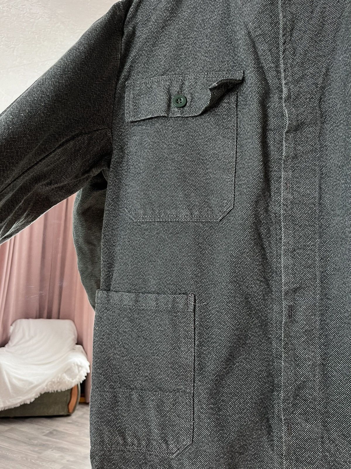 Vintage Vintage FISCHER PECHEUR Workwear Mens Jacket Grey 90s L Size US L / EU 52-54 / 3 - 7 Thumbnail