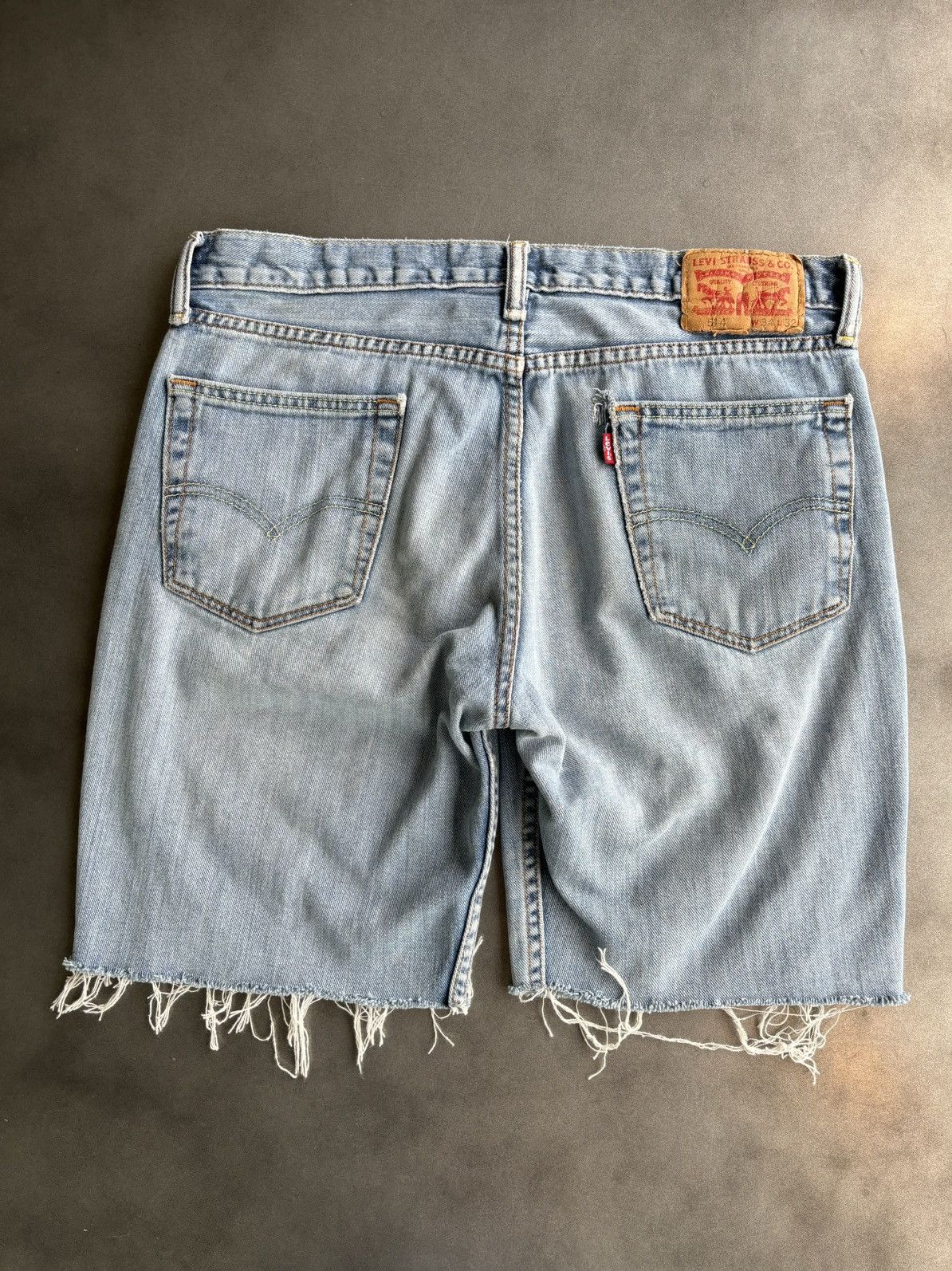 Levi's × Vintage Levis Cut Off Jean Shorts Levis Jorts Cutoffs Red Tab 514 33 Size US 33 - 3 Thumbnail