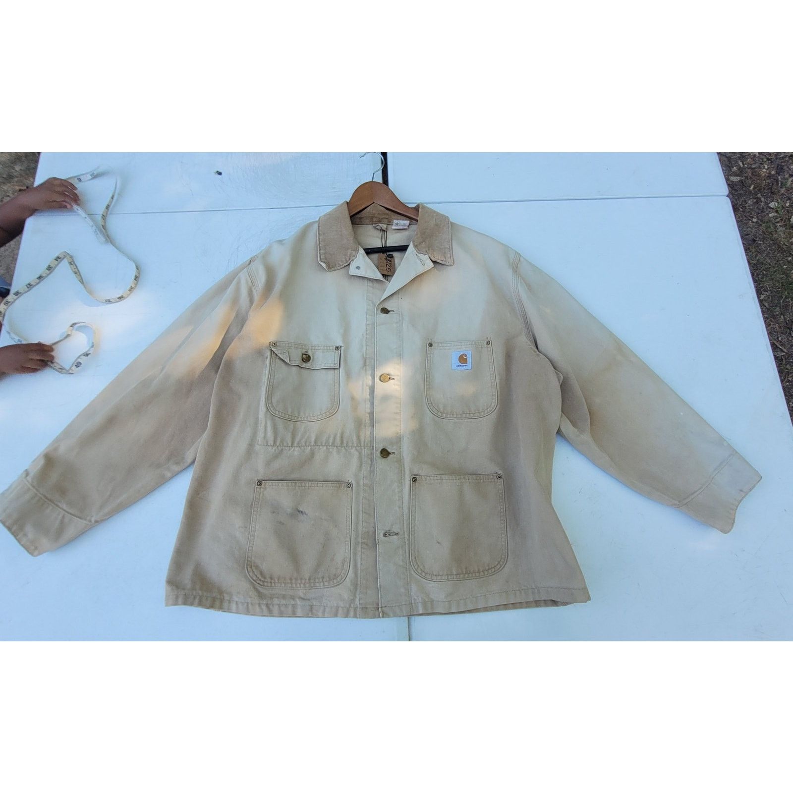 Carhartt × Carhartt Wip × Vintage Vintage Carhartt Chore Barn Coat Corduroy Collar Size US XXL / EU 58 / 5 - 6 Thumbnail