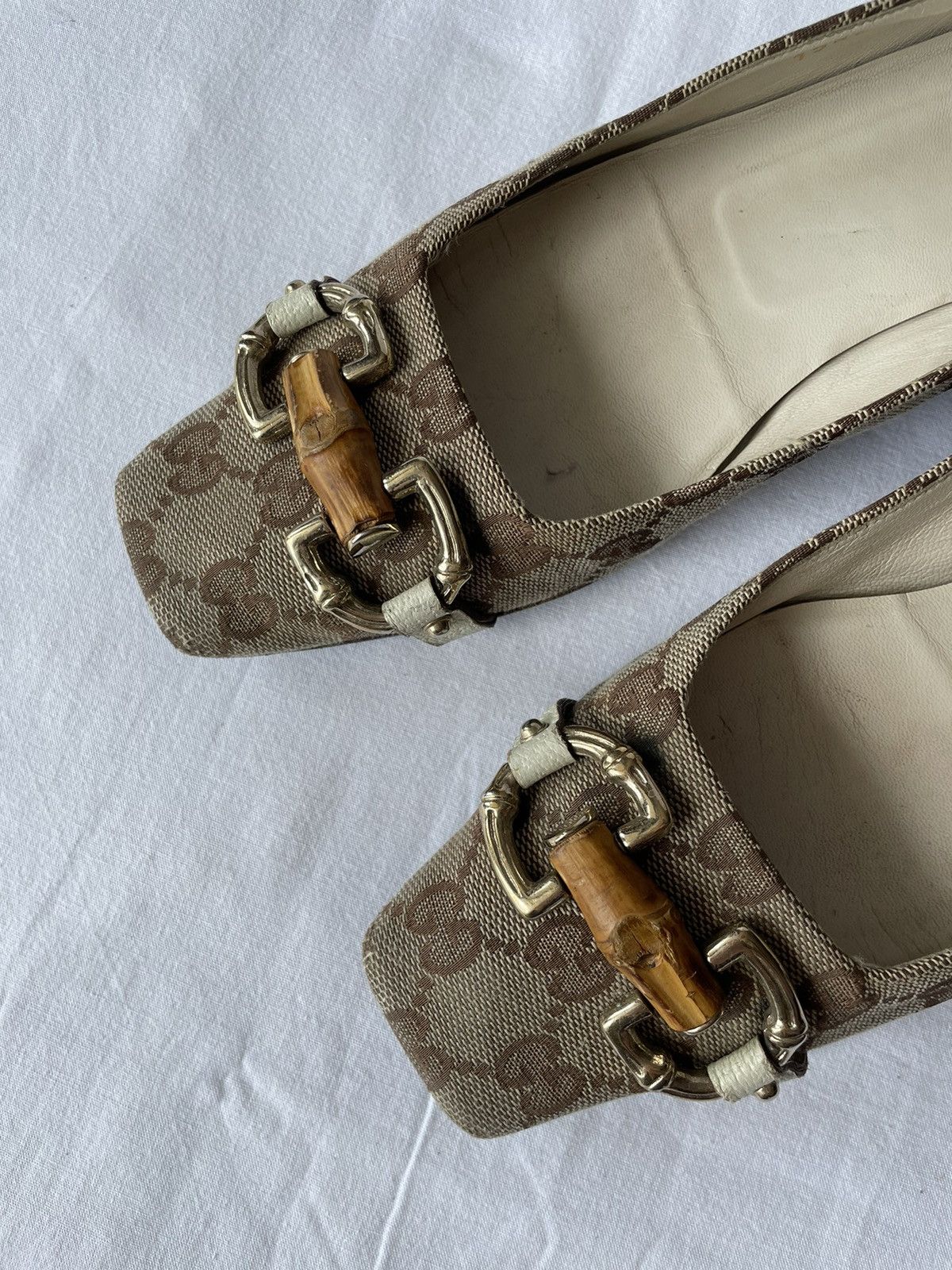 Gucci × Tom Ford × Vintage GUCCI MONOGRAM VINTAGE low-top shoes Tom Ford era , size 37C Size US 7 / IT 37 - 5 Thumbnail