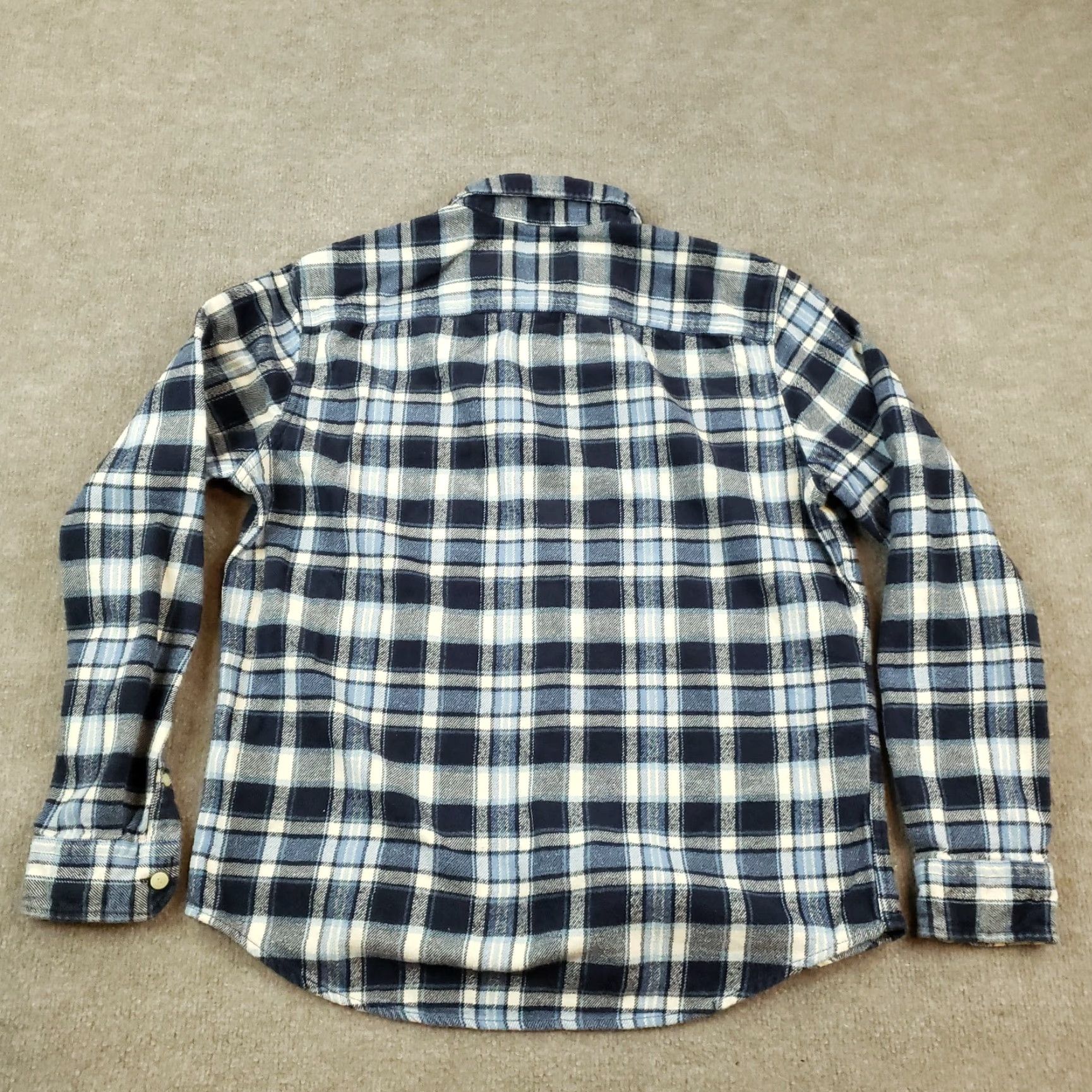 American Eagle Outfitters American Eagle Mens Medium Blue Plaid Flannel Shirt Long Sleeve Button Up Casual Size US M / EU 48-50 / 2 - 7 Thumbnail