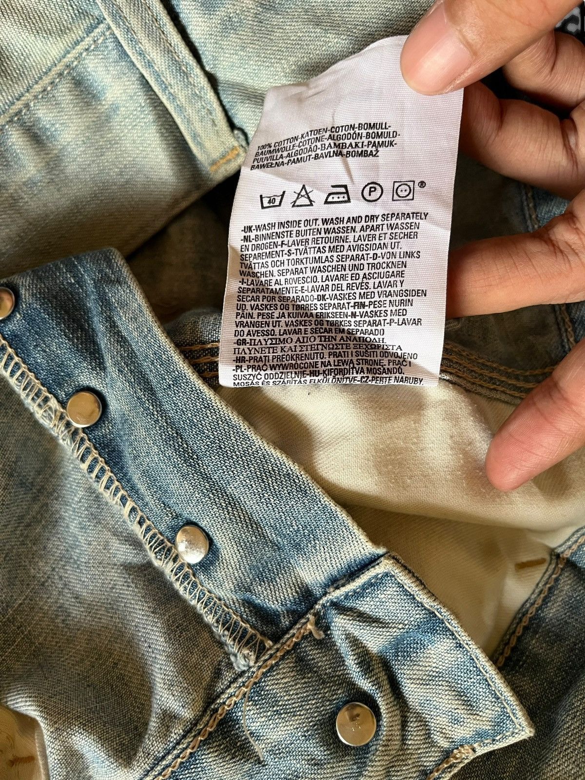 Levi's Vintage Levis 572 Mud Wash Carpenter Baggy Jeans Size US 31 - 13 Thumbnail