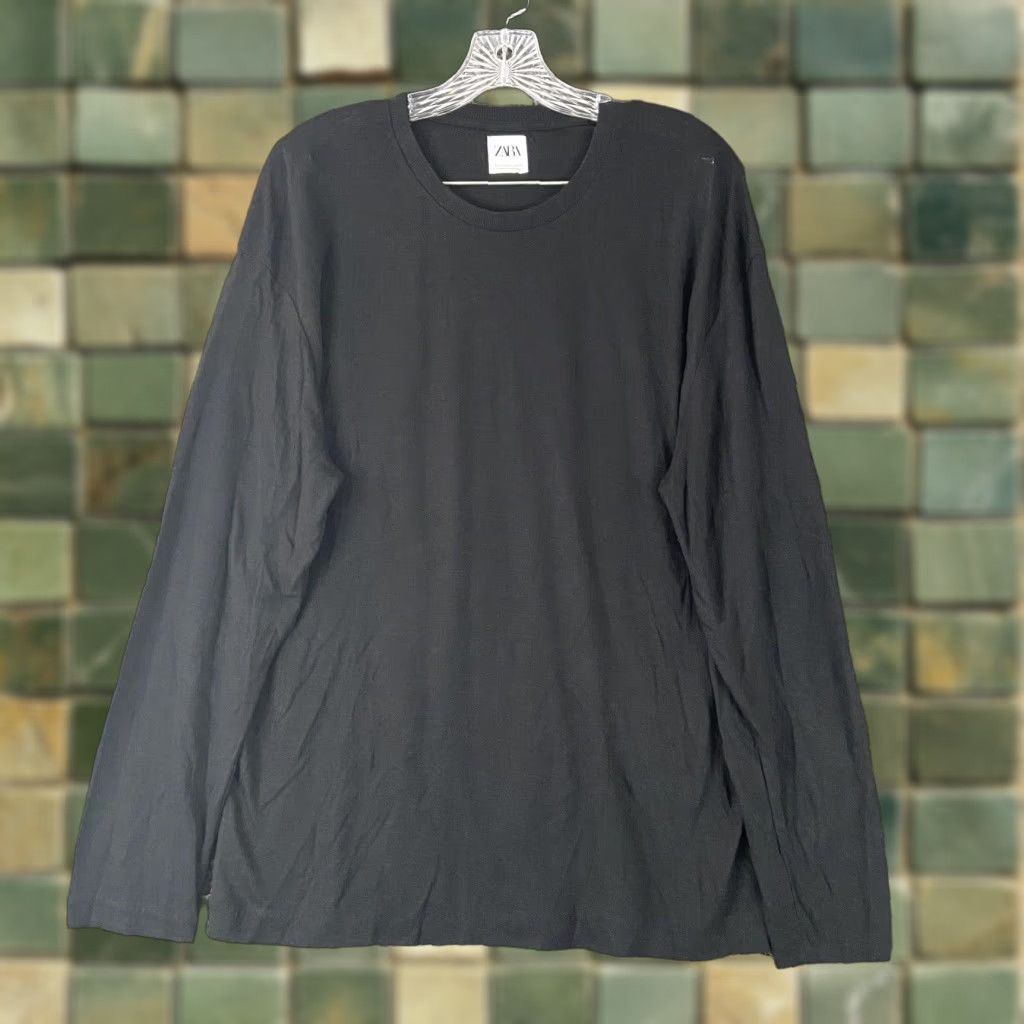 Zara ZARA Sweater Black Long Sleeve Pullover Women’s L Knit Size L / US 10 / IT 46 - 1 Thumbnail