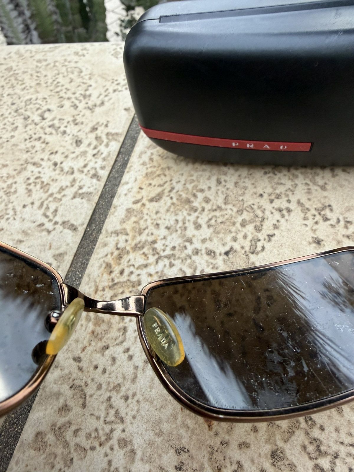 Prada Prada Sunglasses SPR 59E Brown Size ONE SIZE - 6 Thumbnail