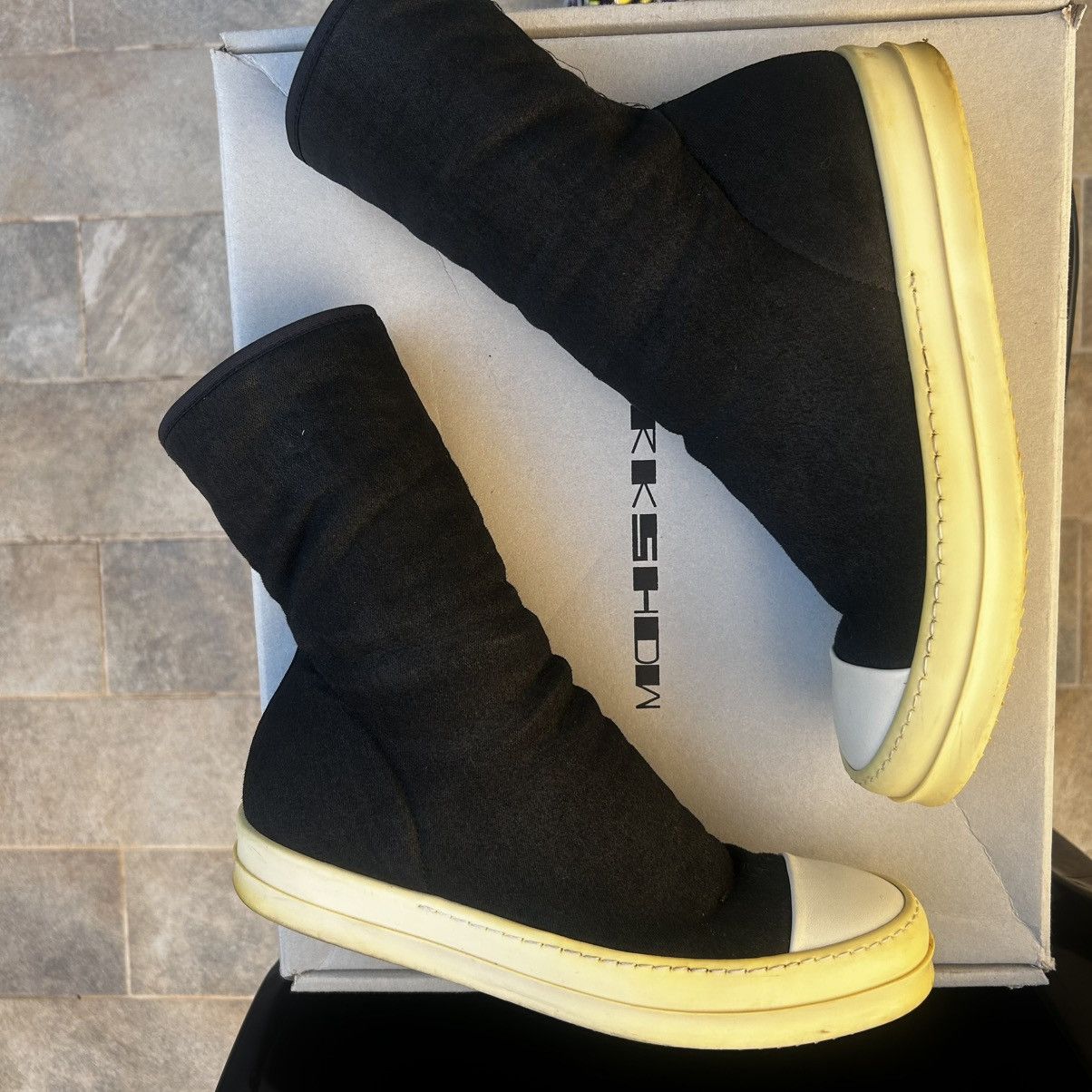 Rick Owens Rick Owens DRKSHDW Scuba Sock Black EU39 Size US 6 / EU 39 - 8 Thumbnail
