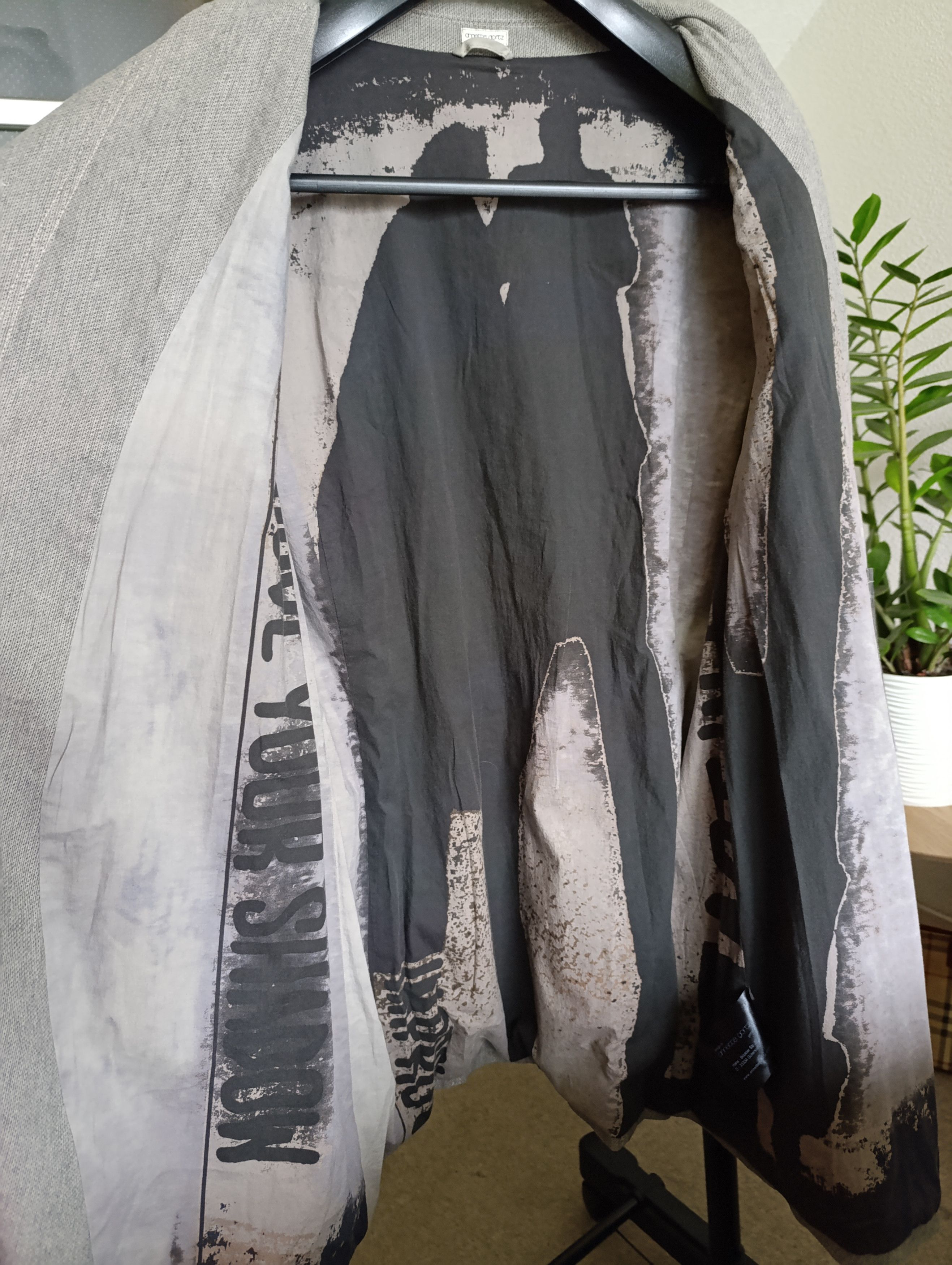 Annette Gortz ANNETTE GORTZ AVANT GARDE WOMENS GRAY COTTON COAT JACKET Size M / US 6-8 / IT 42-44 - 5 Thumbnail