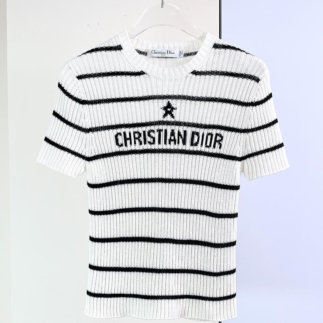 Dior Dior Star Striped Knit Top Size 34 Size XXS / US 00 / IT 34 - 1 Thumbnail