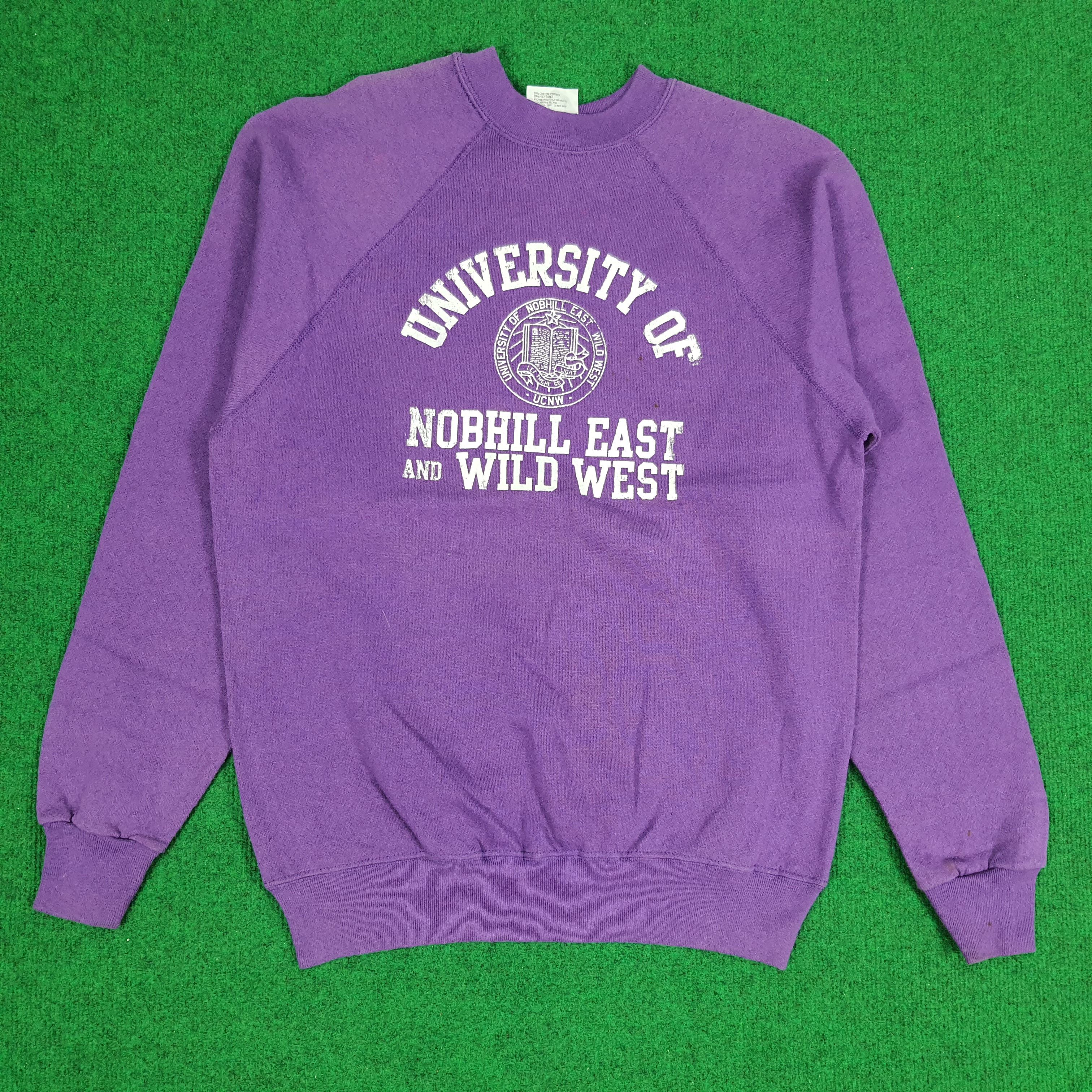 Vintage Vintage University of Nobhill East and Wild West Sweatshirt Size US S / EU 44-46 / 1 - 1 Thumbnail