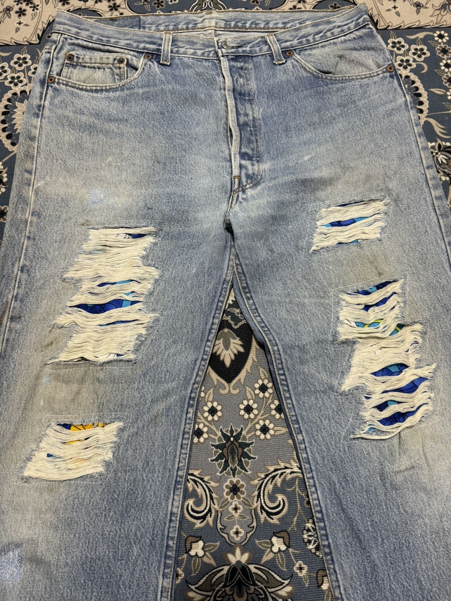 Japanese Brand × Levi's Vintage Levi's 501 Reconstruction Distressed Jeans Kapital Size US 36 / EU 52 - 5 Thumbnail