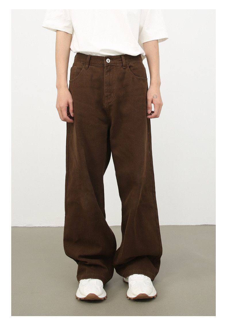Japanese Brand × Jean Vintage elastic waist men's loose casual wide leg jeans Size US 32 / EU 48 - 1 Thumbnail