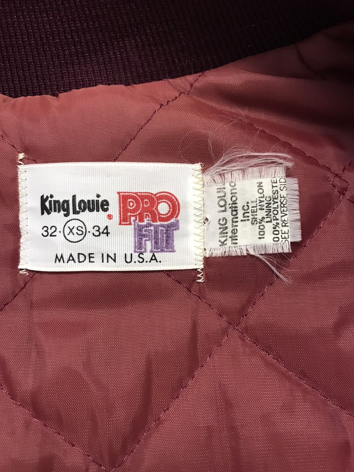 Vintage King Lovie Made In Usa Varsity Nylon Jacket Size US S / EU 44-46 / 1 - 10 Thumbnail