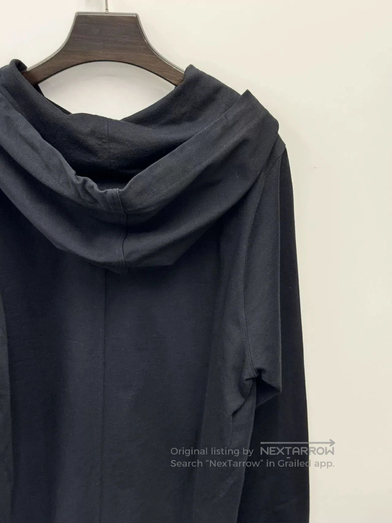 Rick Owens Rick Owens Black Hooded Long Sweatshirt. Size US XS / EU 42 / 0 - 4 Thumbnail