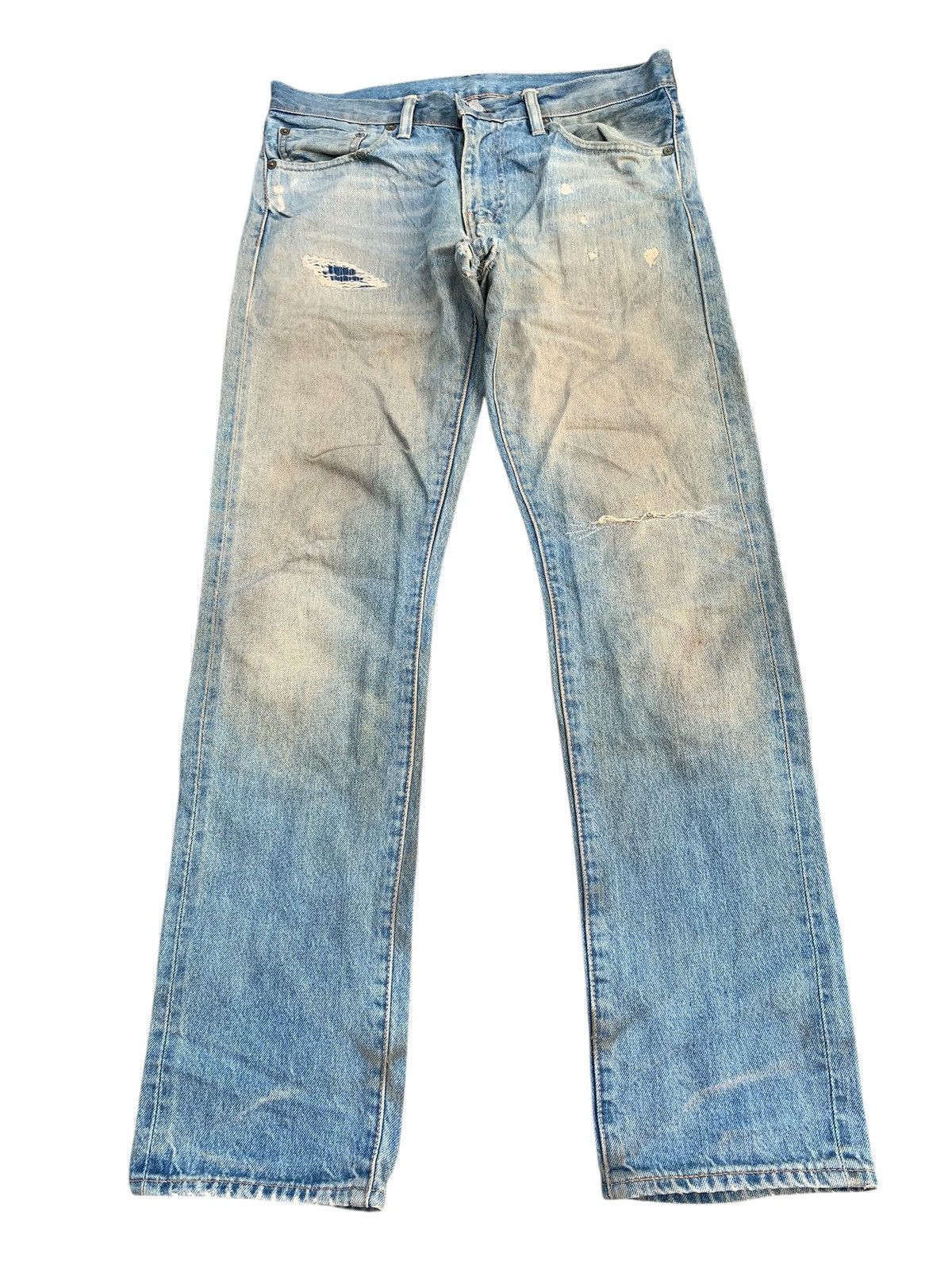 Levi's LEVI'S 511 SELVEDGE FADED & RUSTY DISTRESSED DENIM Size US 33 - 3 Thumbnail