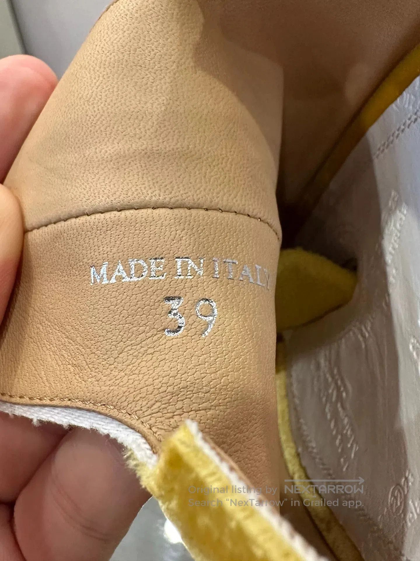 Maison Margiela Maison Margiela Yellow Velvet Split. Size US 8 / IT 38 - 8 Thumbnail