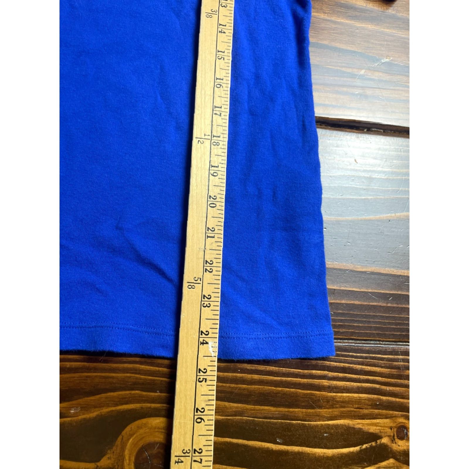 Vintage Karen Scott Shirt Women's Large Blue Short Sleeve Bow Tie Neckline T-Shirt Casual Reguler Modern Spring Summer Fall Womens Size L / US 10 / IT 46 - 5 Thumbnail