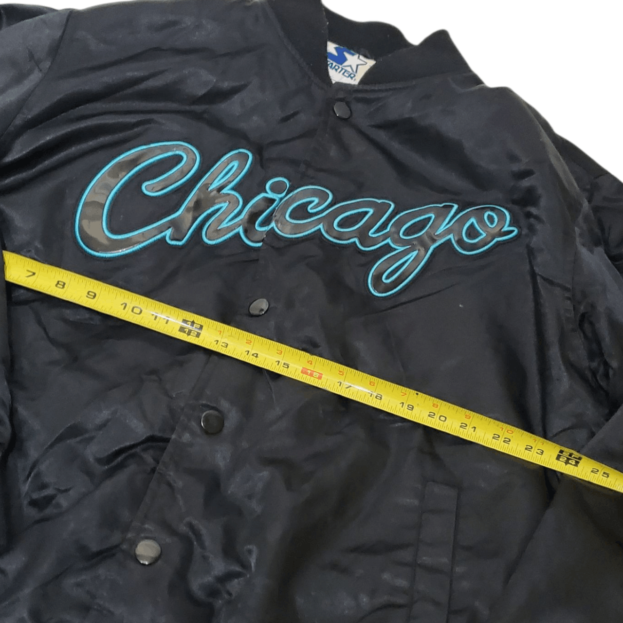 Starter 90s Chicago Bulls Starter Jacket Carolina Blue Size US XL / EU 56 / 4 - 6 Thumbnail