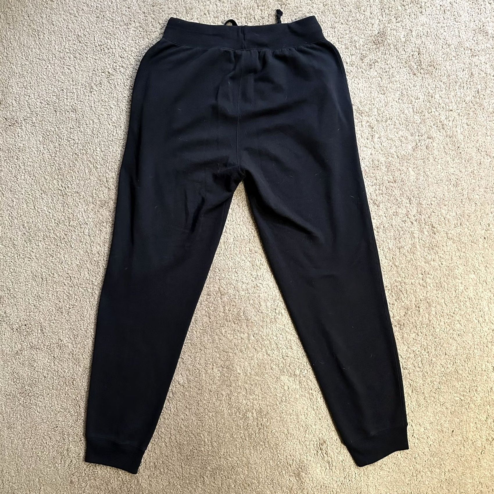 Champion Champion Sweatpants Womens Medium Black Fleece Joggers Pockets Spellout Drawstring Size 29" - 3 Thumbnail