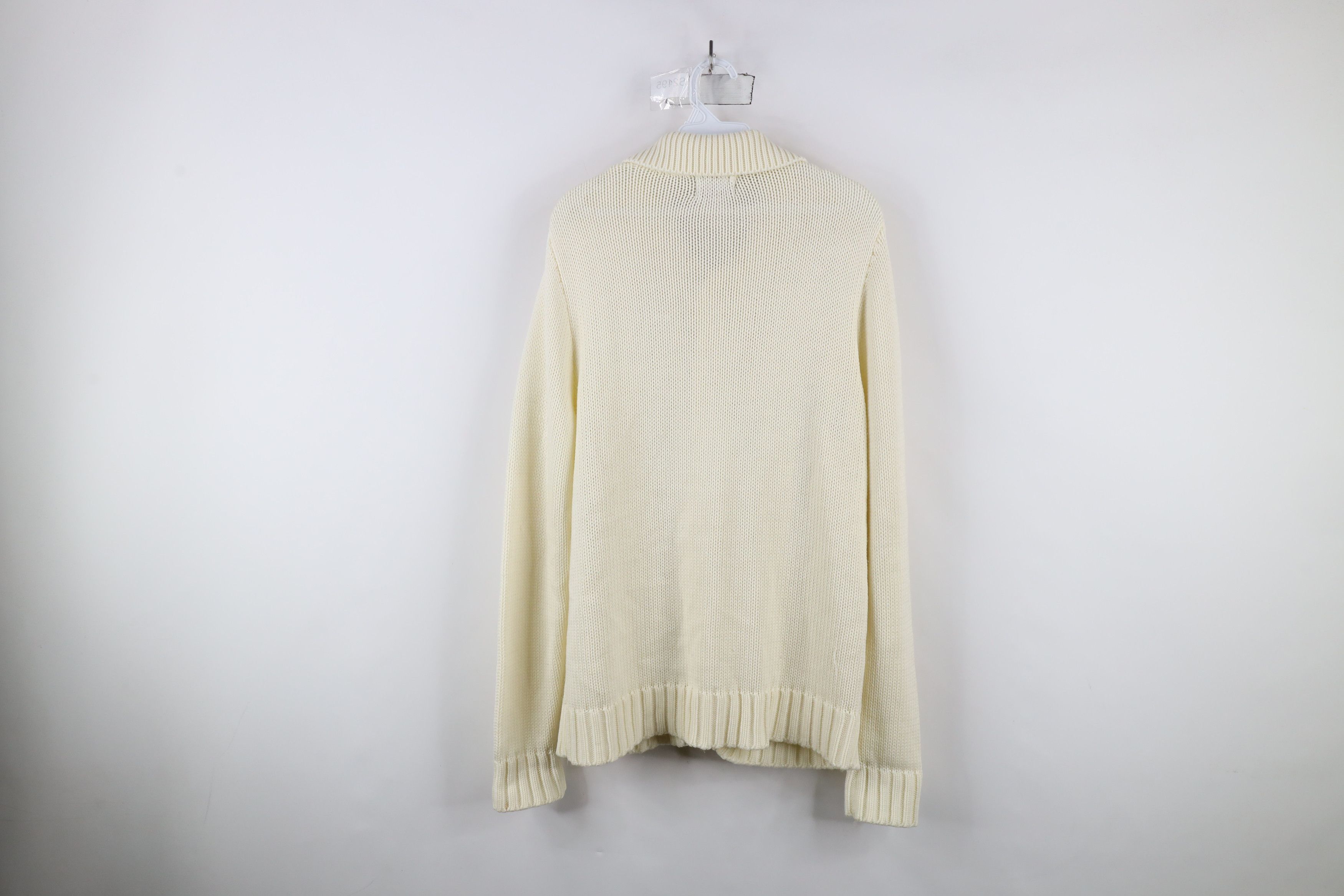 Vintage Vintage 70s Streetwear Cable Knit Fisherman Cardigan Sweater Size US M / EU 48-50 / 2 - 11 Thumbnail