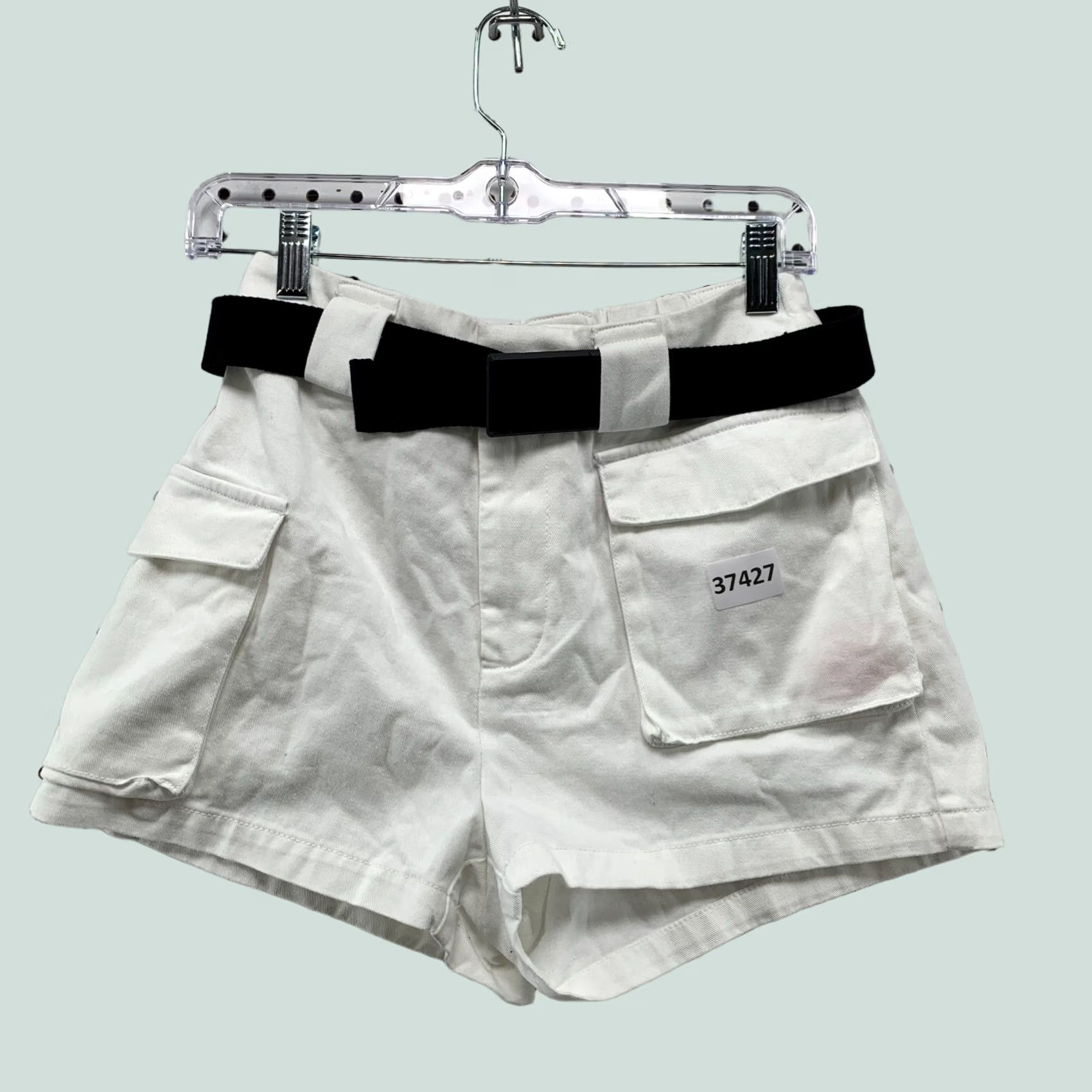 TNA TNA Cargo Shorts Womens Size Small White Belted 26x3 NWT Size 28" / US 6 / IT 42 - 1 Thumbnail
