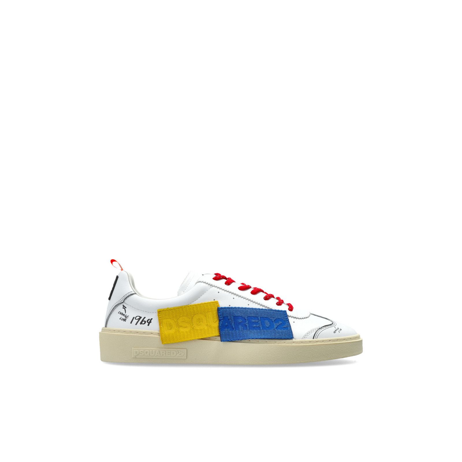 DSQUARED2 Rider White Leather Sneakers New And Authentic (Me