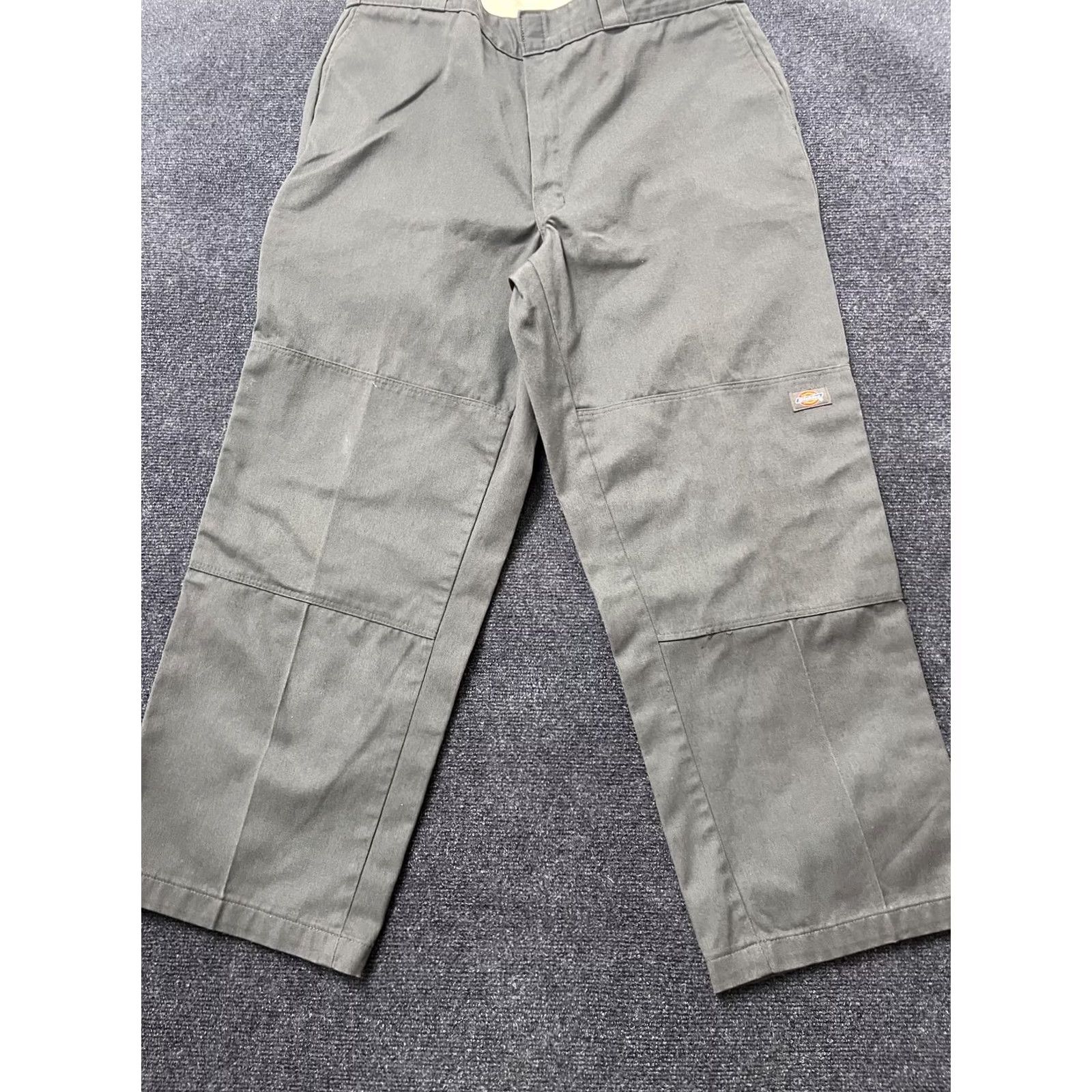 Dickies Dickies Pants Mens 38x30 Gray Flat Front Work Chino Double Knee Straight Leg Size US 38 / EU 54 - 4 Thumbnail