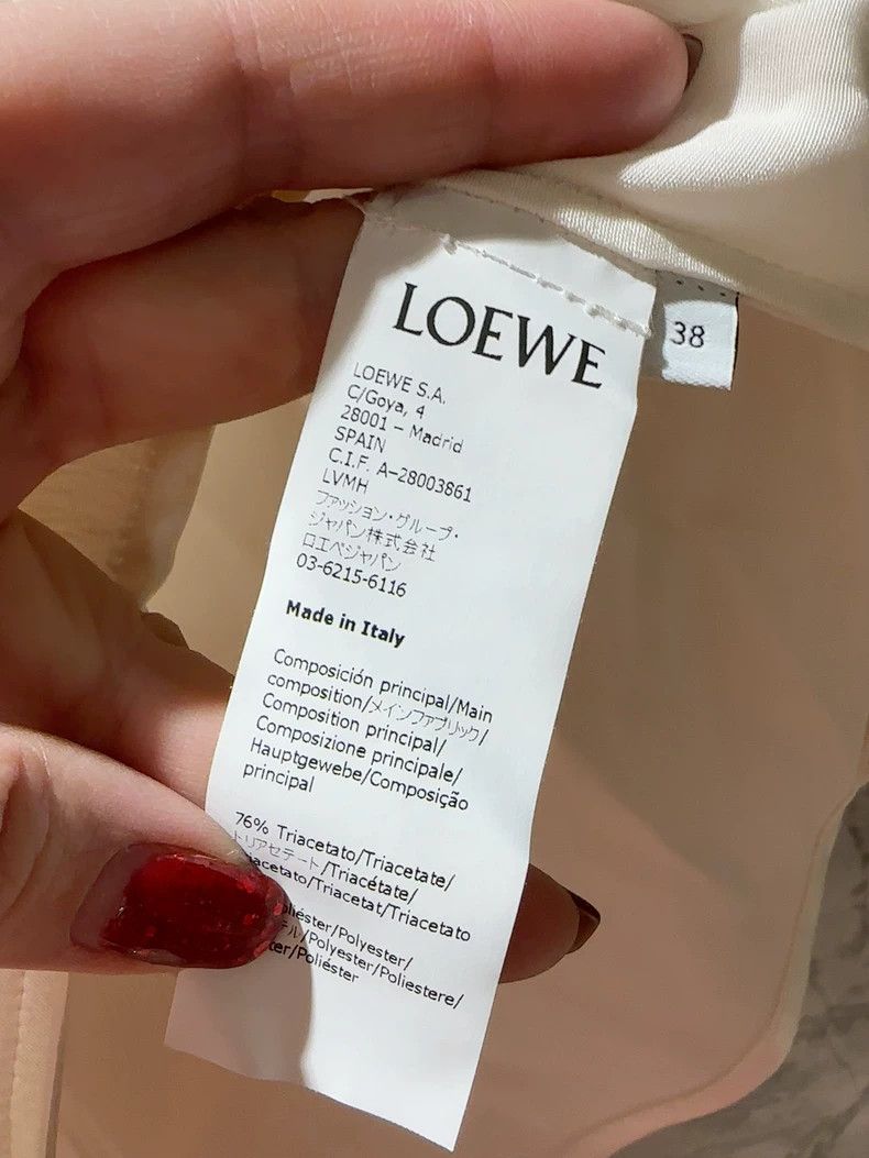Loewe LOEWE White shirt with beige sleeves Size XS / US 0-2 / IT 36-38 - 7 Thumbnail