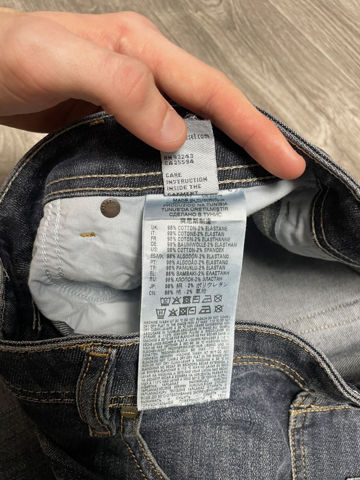 Diesel Vintage Diesel Krayver Regular Fit Blue Wash Denim Jeans 32 Size US 32 / EU 48 - 12 Thumbnail