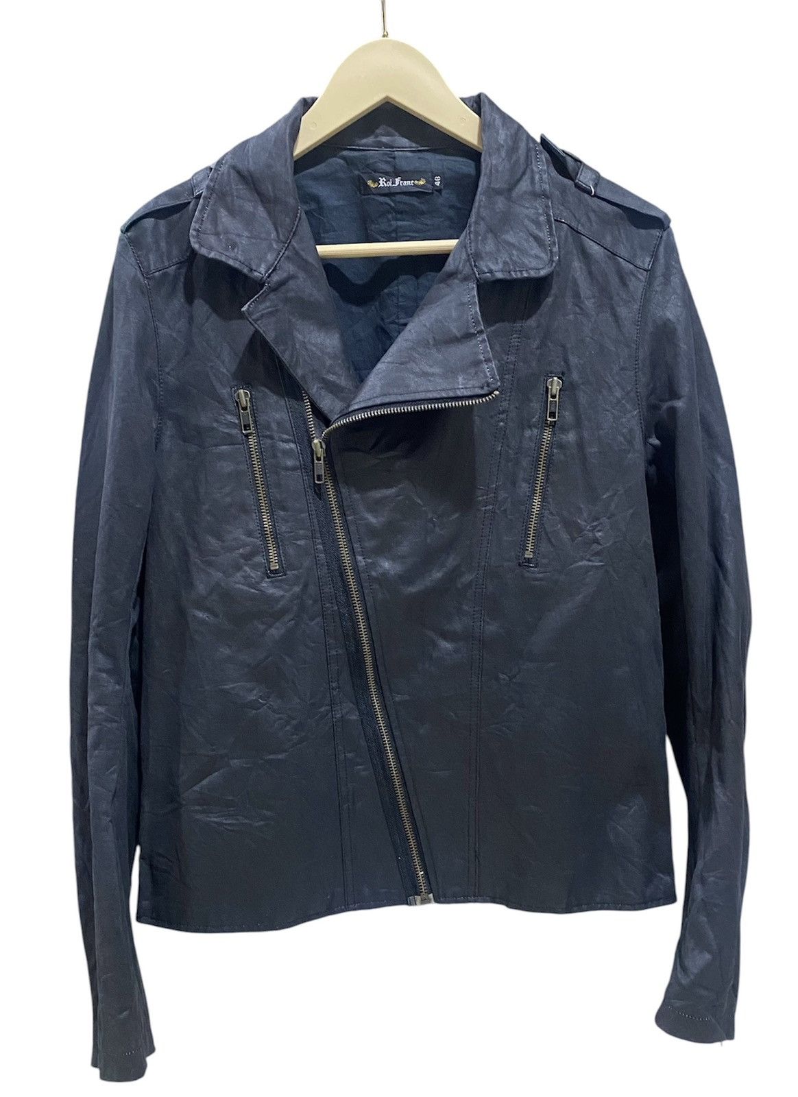 If Six Was Nine Roi Franc Double Collar Leather Jacket Size US S / EU 44-46 / 1 - 6 Thumbnail