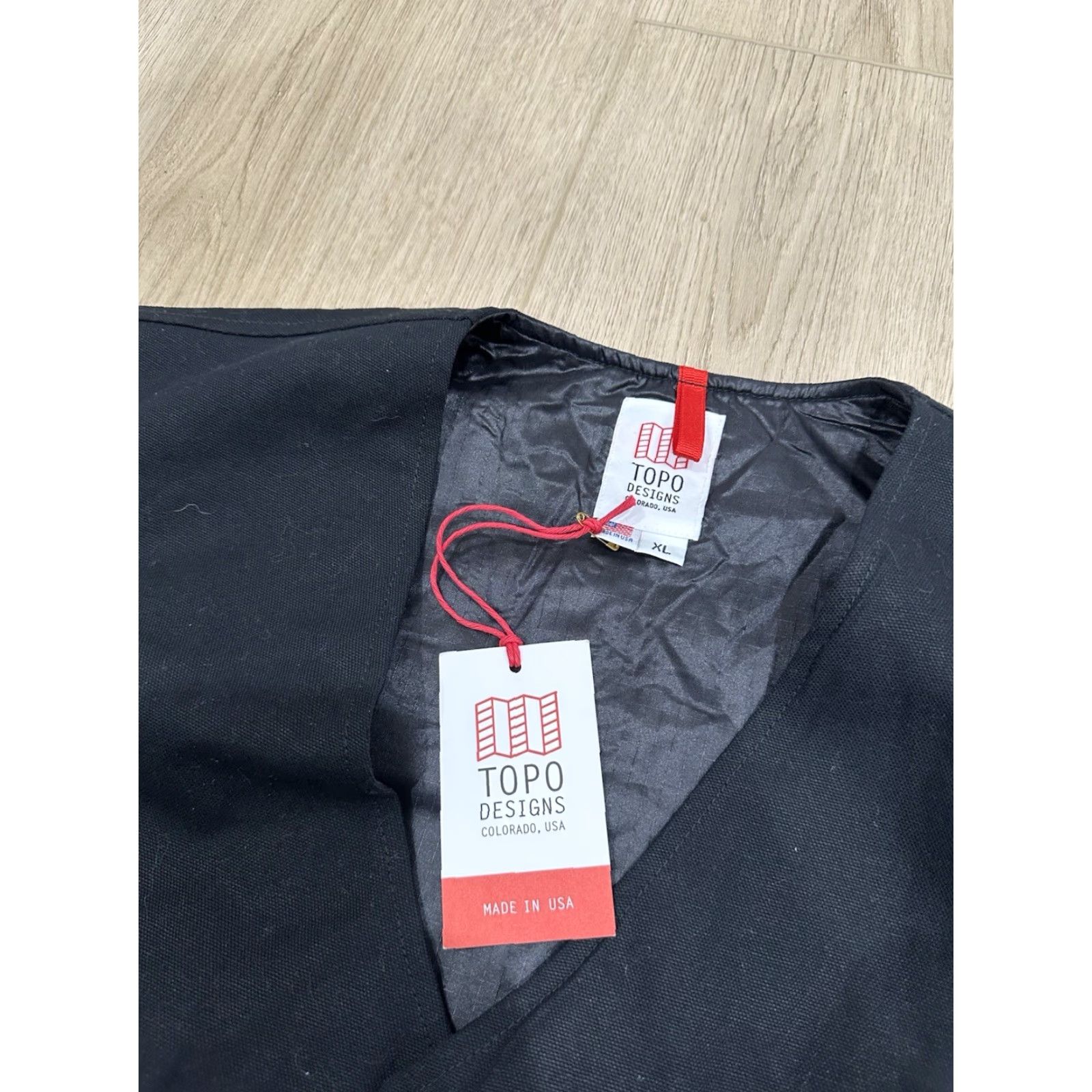 Topo Designs Topo Designs Vest Men XL Black Duck Canvas Primaloft Outdoors USA Made NWT Rare Size US XL / EU 56 / 4 - 4 Thumbnail