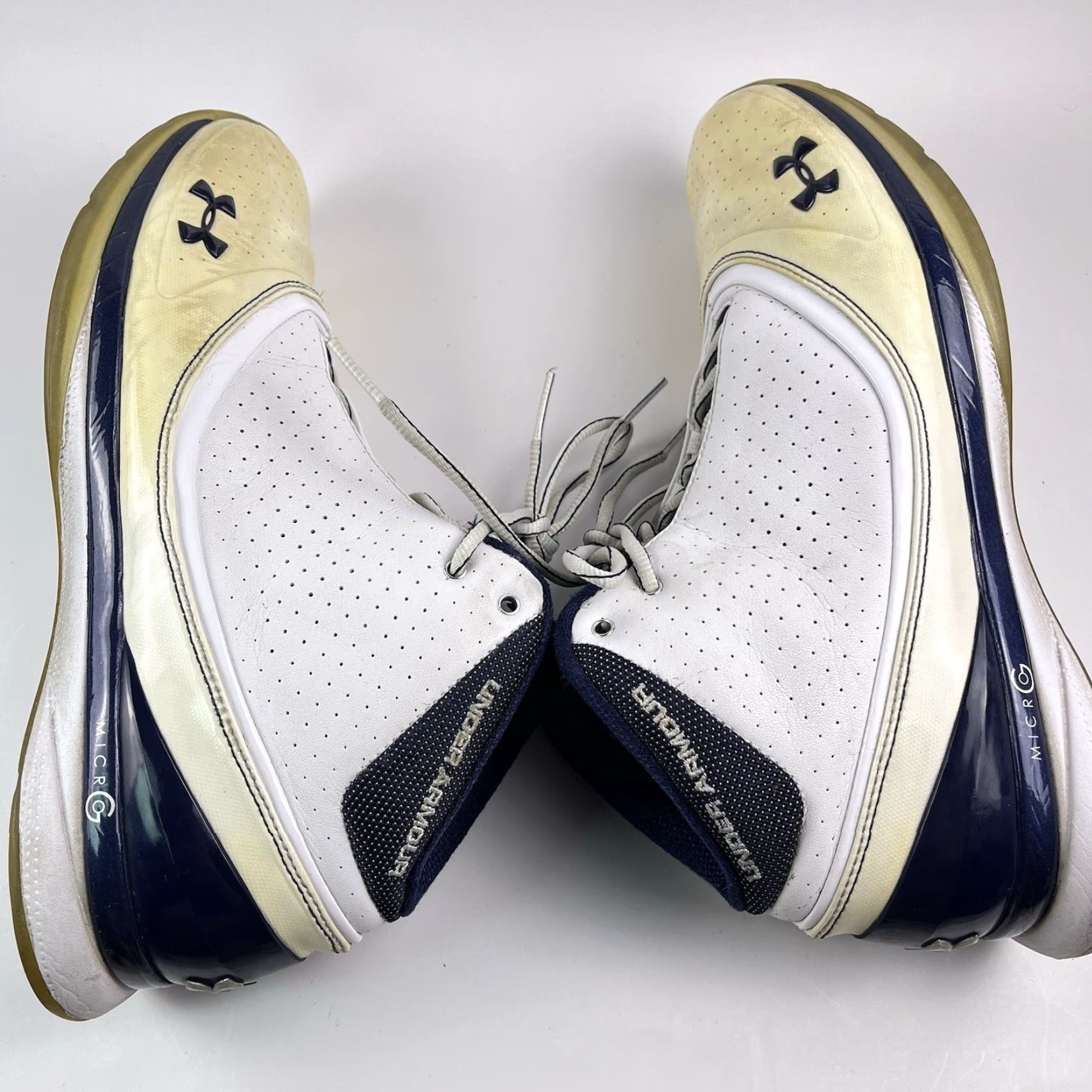 Under Armour Under Armour Micro G Men’s Sneakers Basketball White Blue 11.5 1225968-106 U A Torch Torch, Pre-owned Size US 11 / EU 44 - 6 Thumbnail