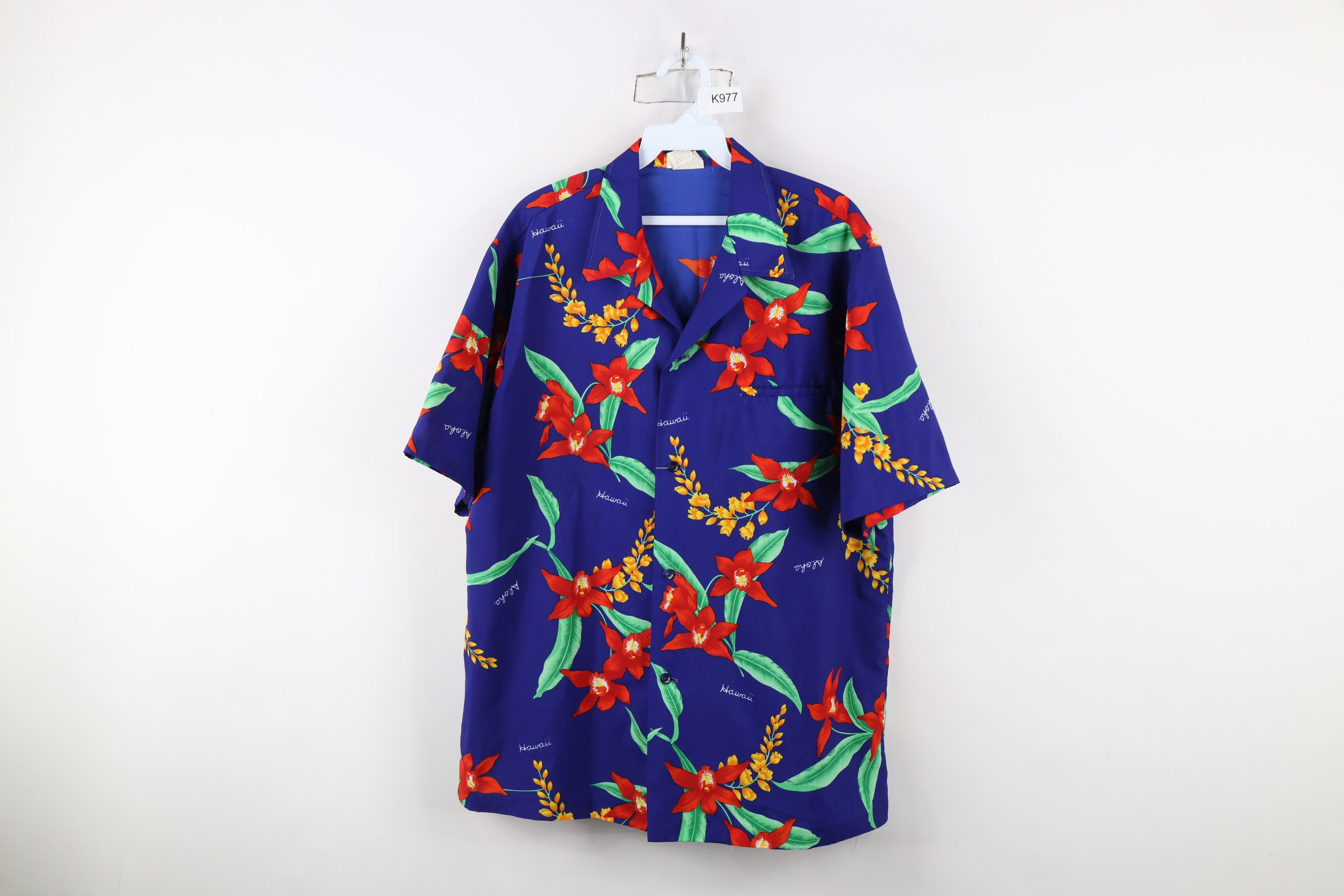 Vintage Vintage 70s Streetwear Flower Hawaiian Button Shirt USA Size US L / EU 52-54 / 3 - 1 Thumbnail