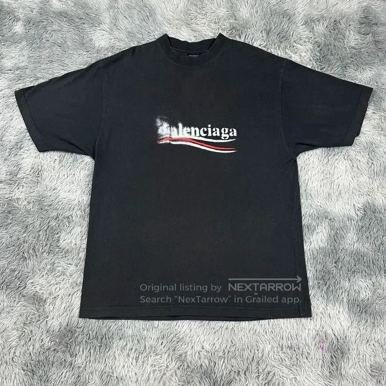 Balenciaga Balenciaga SS24 Distressed Coke Wave T. Size US M / EU 48-50 / 2 - 1 Thumbnail