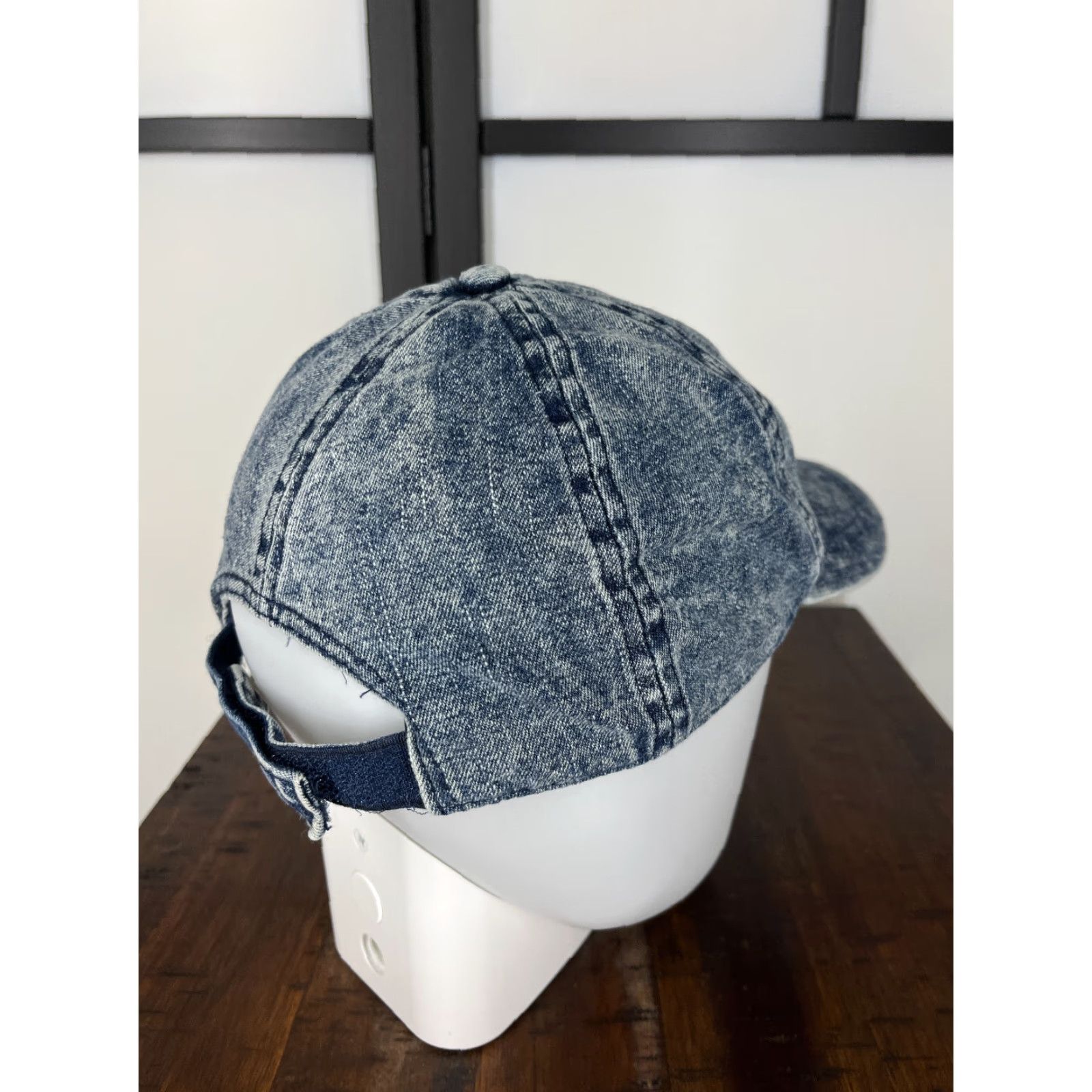 Vintage Target Hat Cap Strap Back Womens One Size Blue Denim Look Cotton Blend Beach Cap Size ONE SIZE - 7 Thumbnail