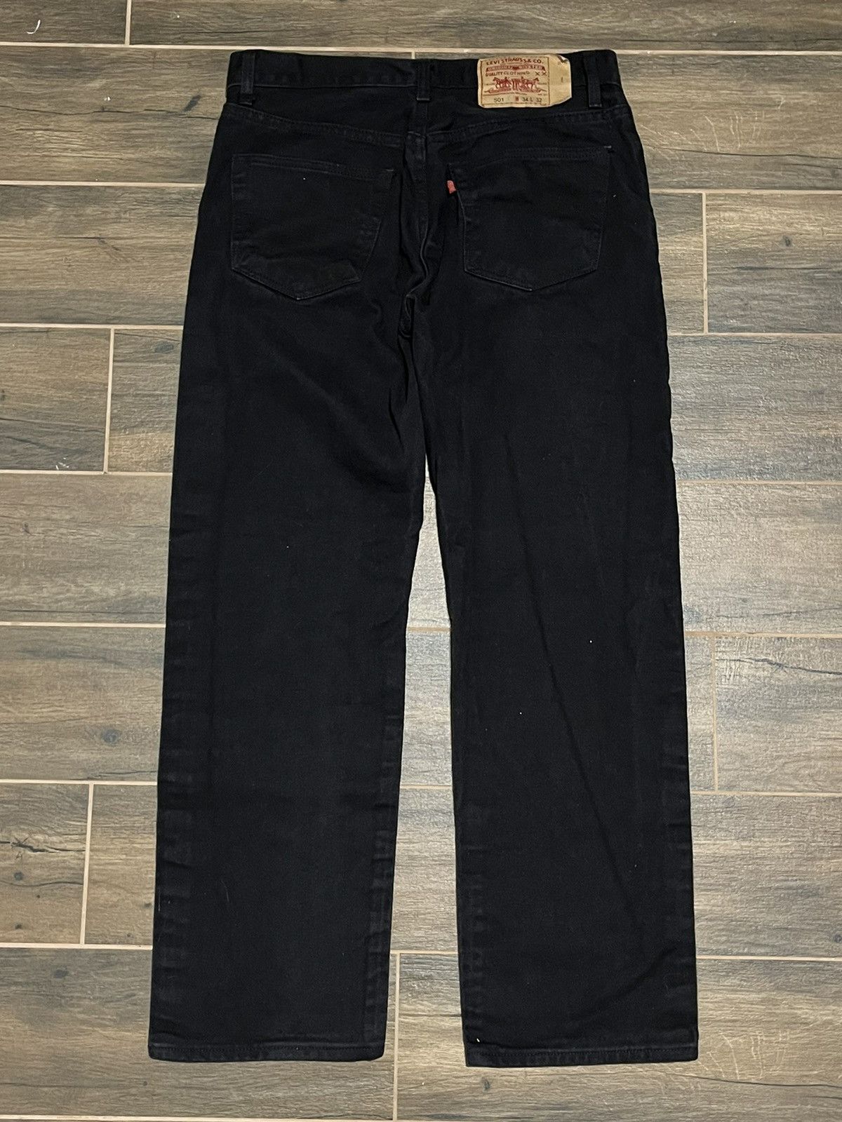 Levi's × Vintage Vintage 90s Levis 501 Jeans Faded Black made in usa Size US 34 / EU 50 - 7 Thumbnail