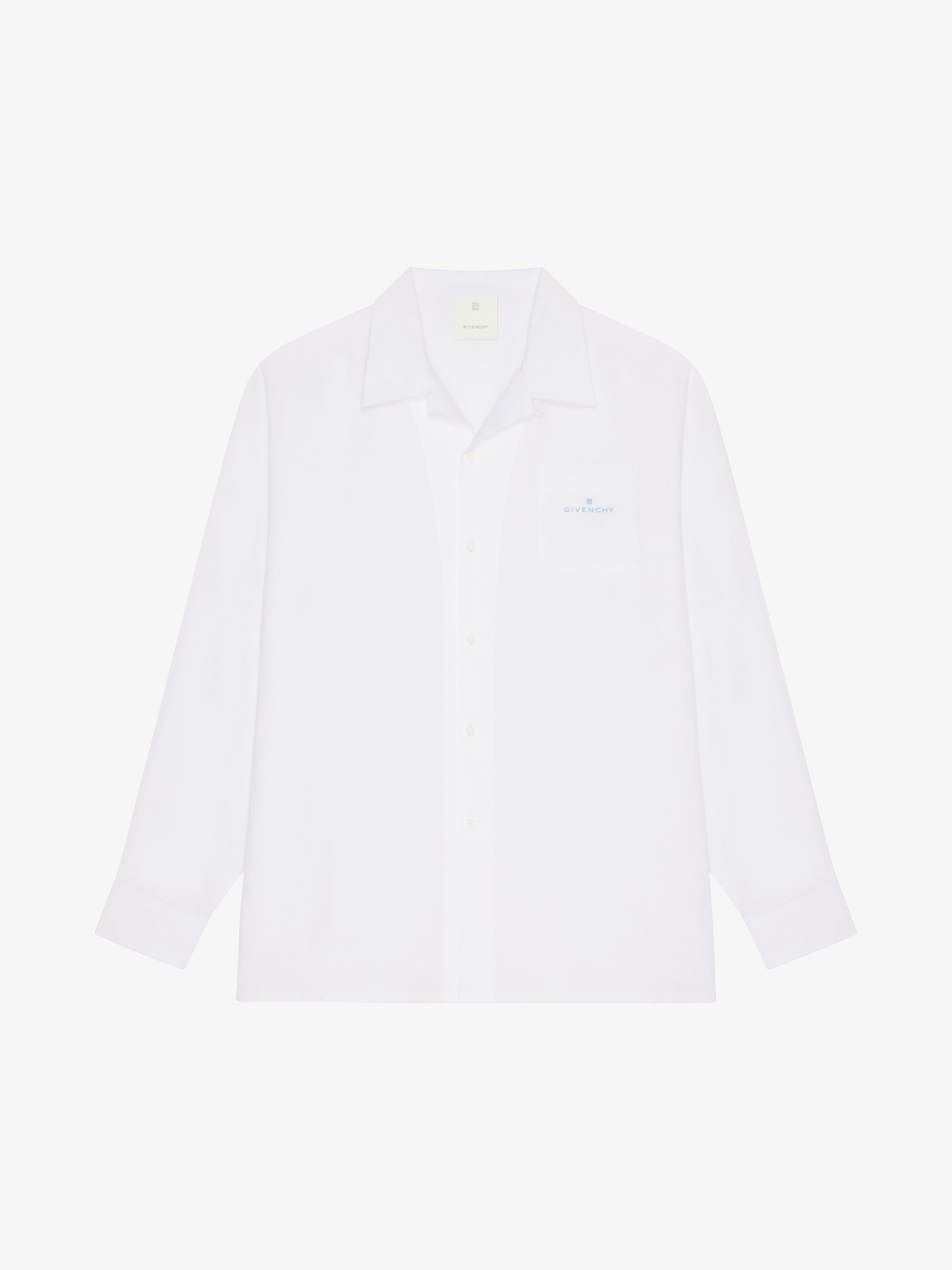 Givenchy o1w1db10925 Base Long Sleeve Shirt in White Size US M / EU 48-50 / 2 - 1 Thumbnail