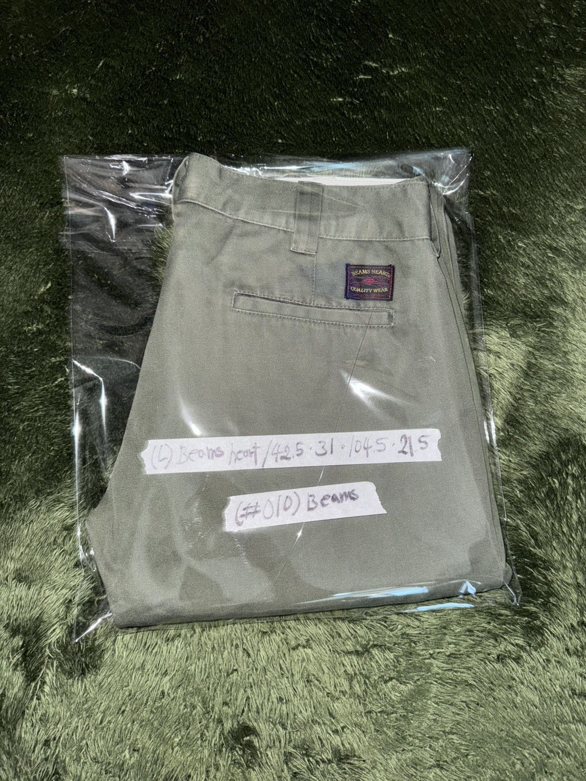 Beams Japan [L] BEAMS HEART JAPAN washed cotton chino pants olive Size US 34 / EU 50 - 13 Thumbnail