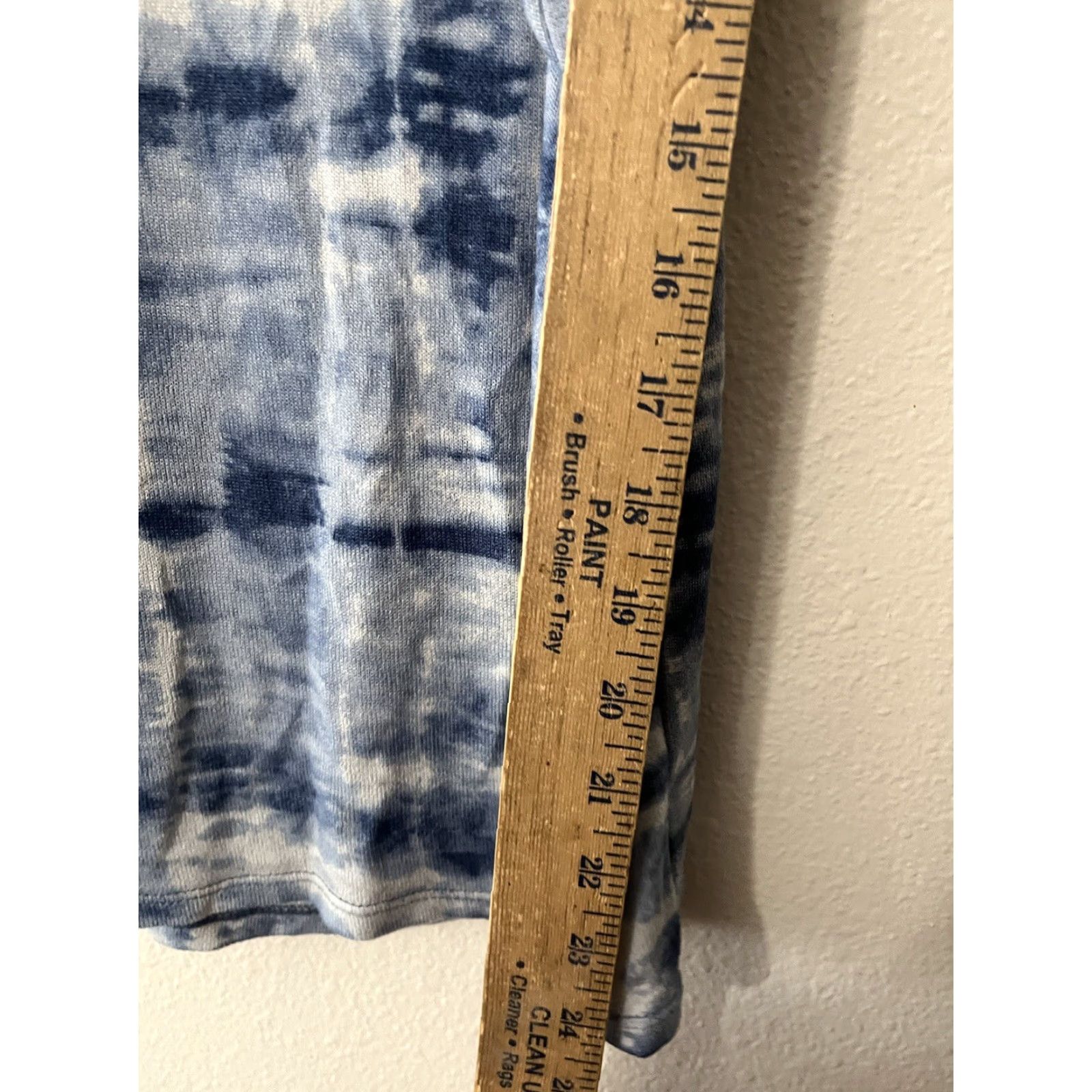 Lucky Brand Lucky Brand Sleep Shirt Small Blue Tie Dye Tank Tee Lounge Womens S/S Sleeveless Tie Blue Stars Cotton, Modal Nightwear Shirt Womens S Size S / US 4 / IT 40 - 4 Thumbnail
