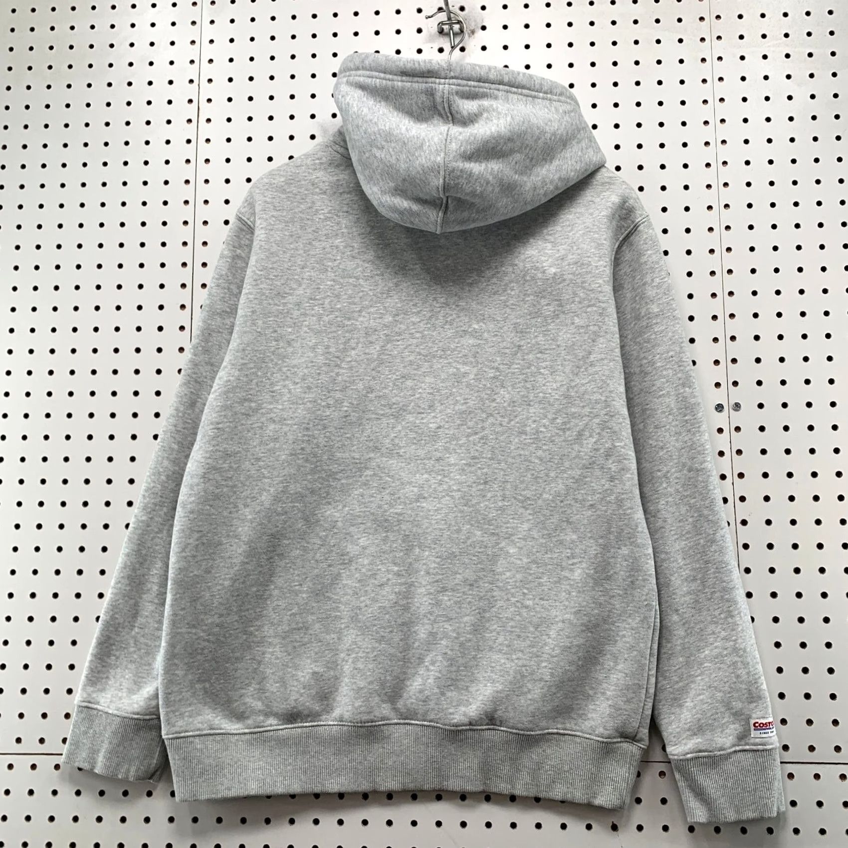 Vintage Kirkland Costco Hoodie Sweatshirt Ladies Small Gray Fleece Hooded Pullover Size S / US 4 / IT 40 - 2 Thumbnail