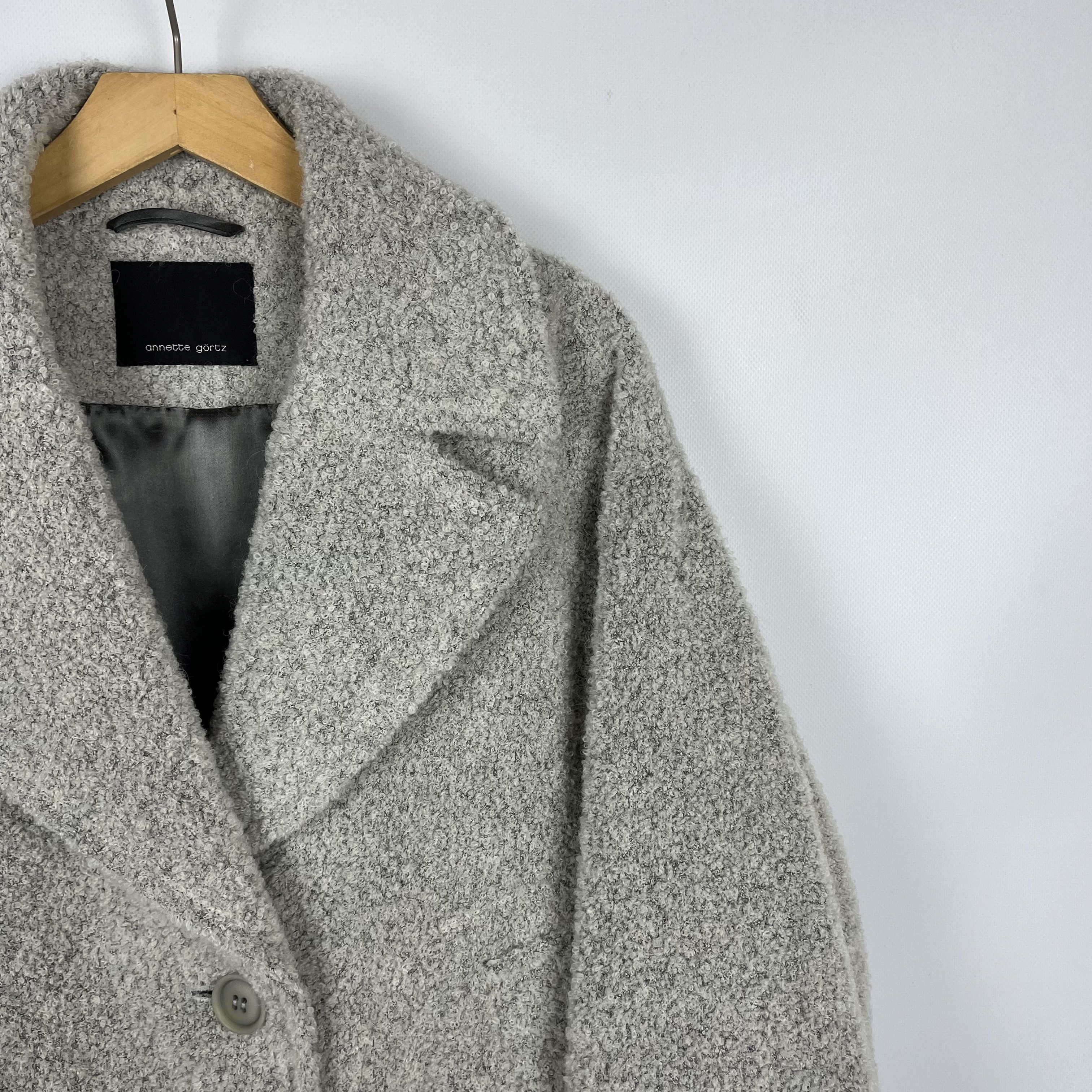 Annette Gortz Ladies Annette Gortz Avant-Garde Single-Breasted Coat Jacket Size L / US 10 / IT 46 - 2 Thumbnail