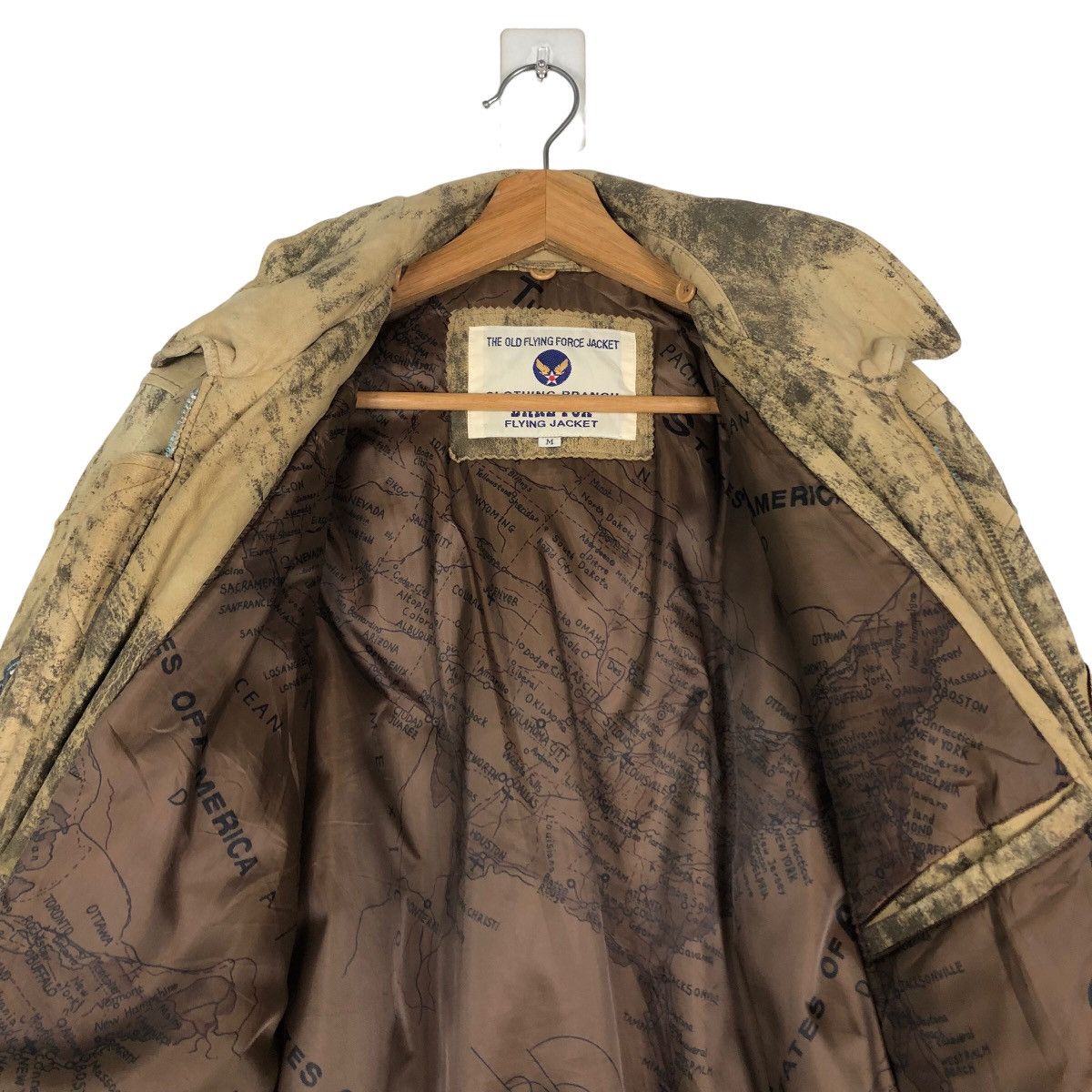 Bare Fox 🔥Vintage Leather Jacket Bare Fox Flying Jacket Big Logo Size US M / EU 48-50 / 2 - 16 Thumbnail