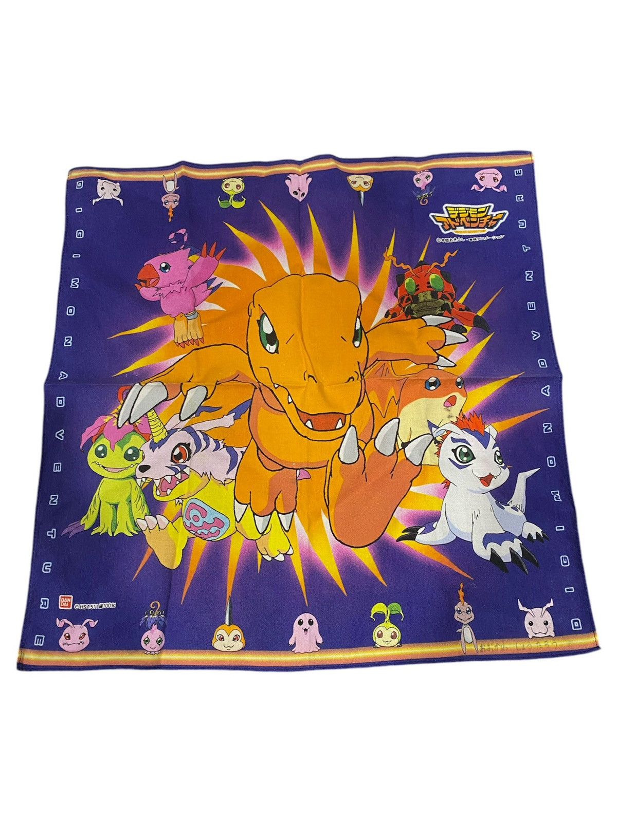 Anime × Vintage Vintage DIGIMON Adventure anime Handkerchief Size ONE SIZE - 1 Thumbnail